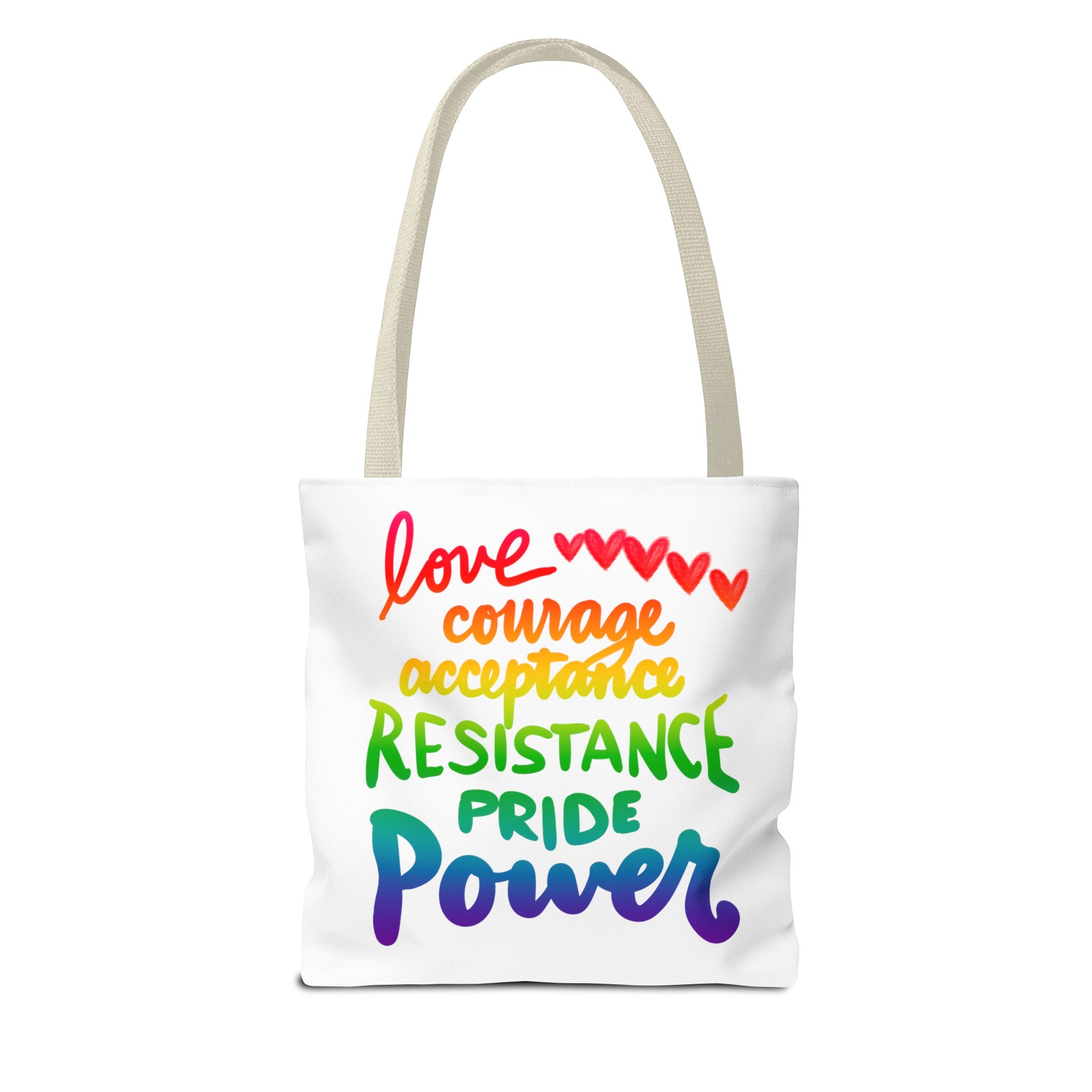 LOVE COURAGE ETC Tote Bag (AOP)