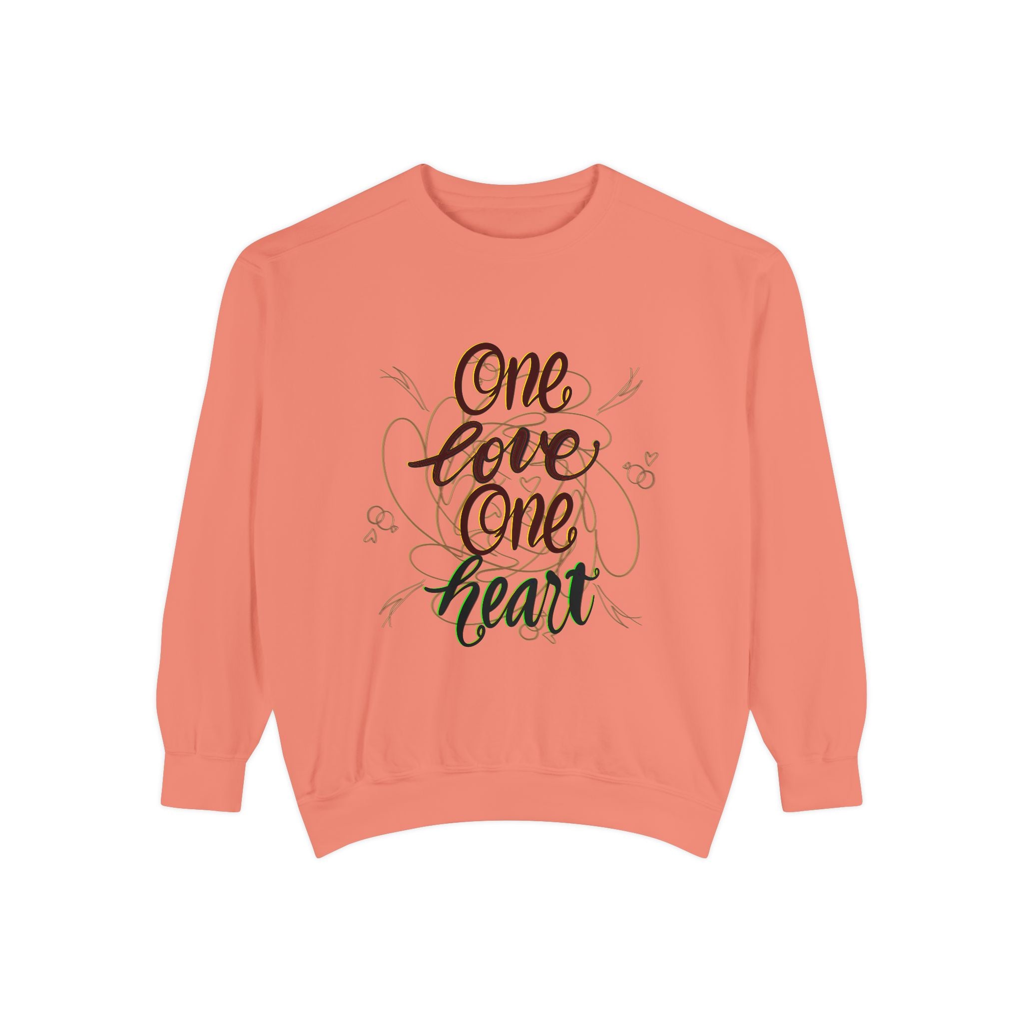 ONE LOVE Unisex Garment-Dyed Sweatshirt