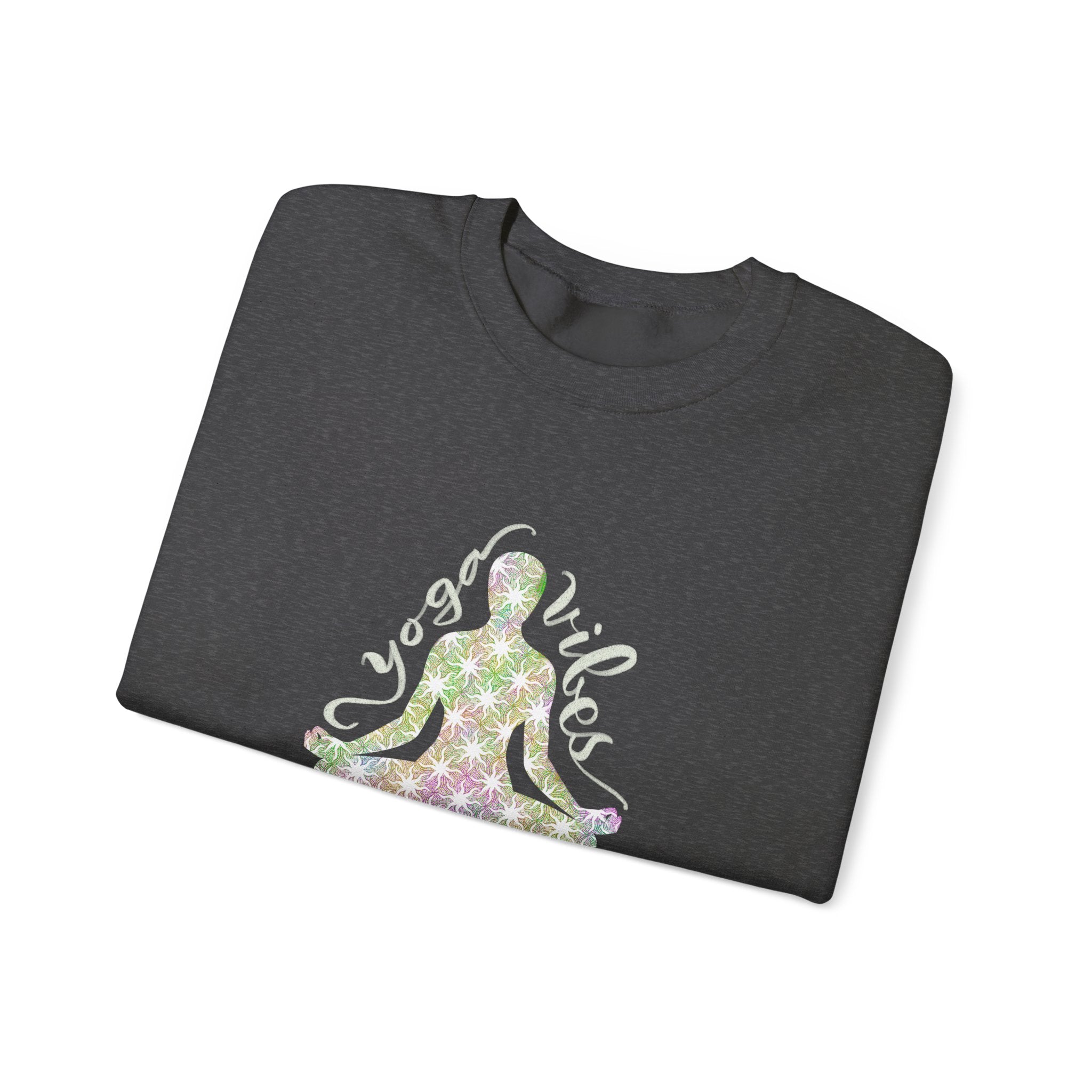 Meditation Yoga Sweatshirt — Peaceful Lotus Pose Graphic Crewneck
