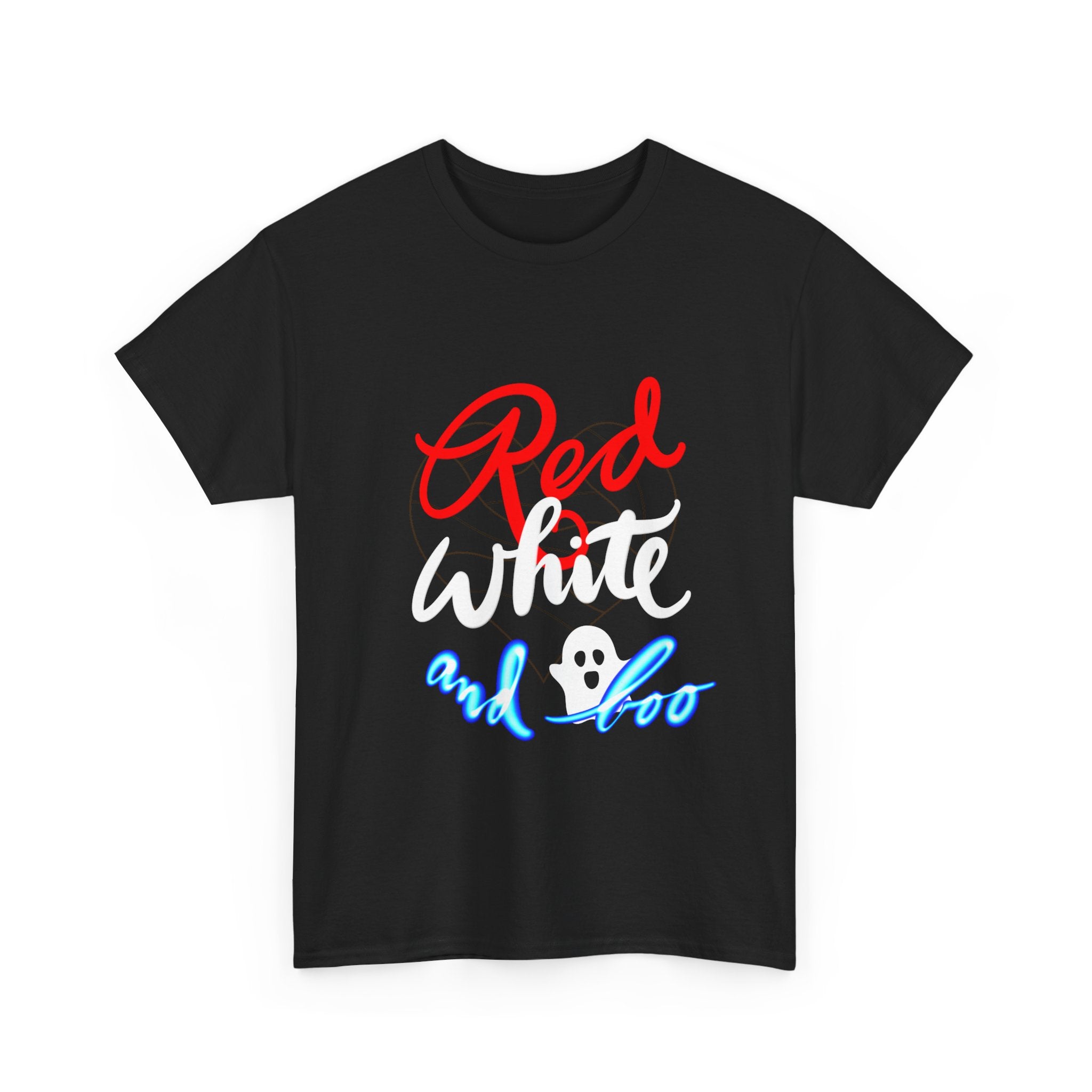 RED WHITE AND BOO Heavy Cotton Tee