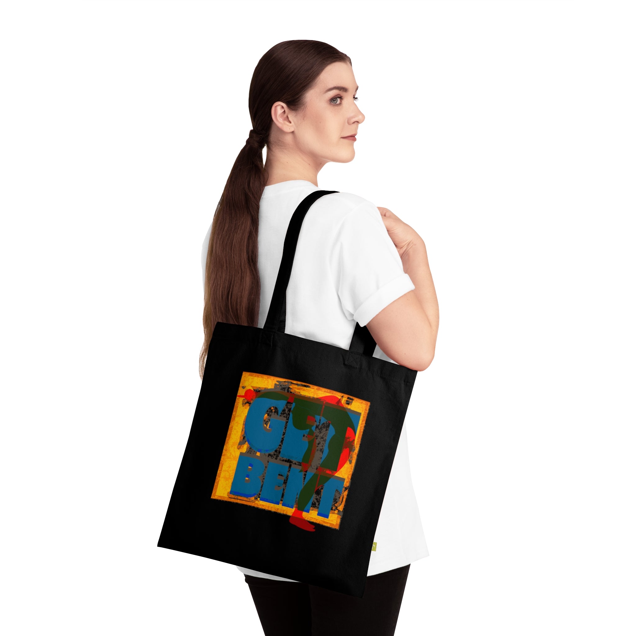 Yoga GET BENT Organic Cotton Tote Bag