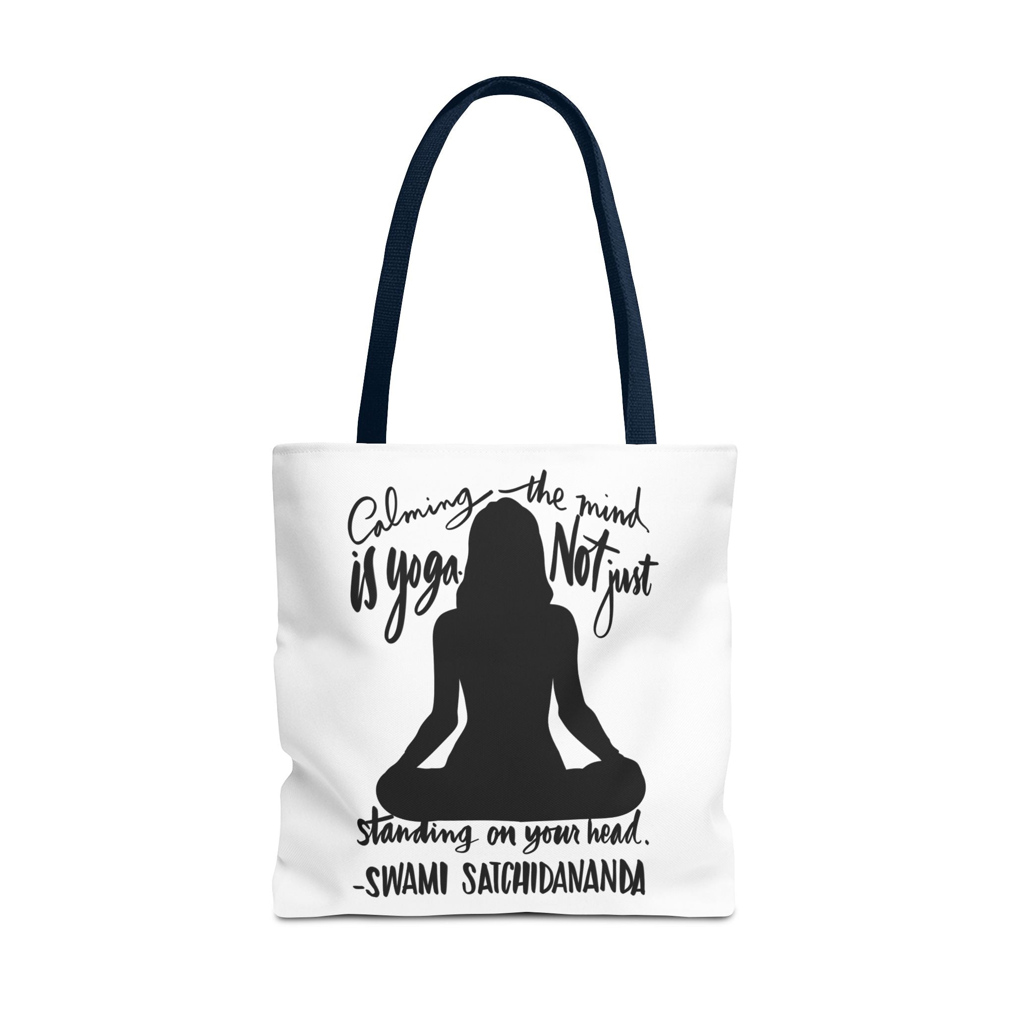 Mindful Yoga Tote Bag - Inspirational Yoga Quote, Meditation Gift, Eco-Friendly Carryall, Yoga Class Essentials, Thoughtful Gift Idea