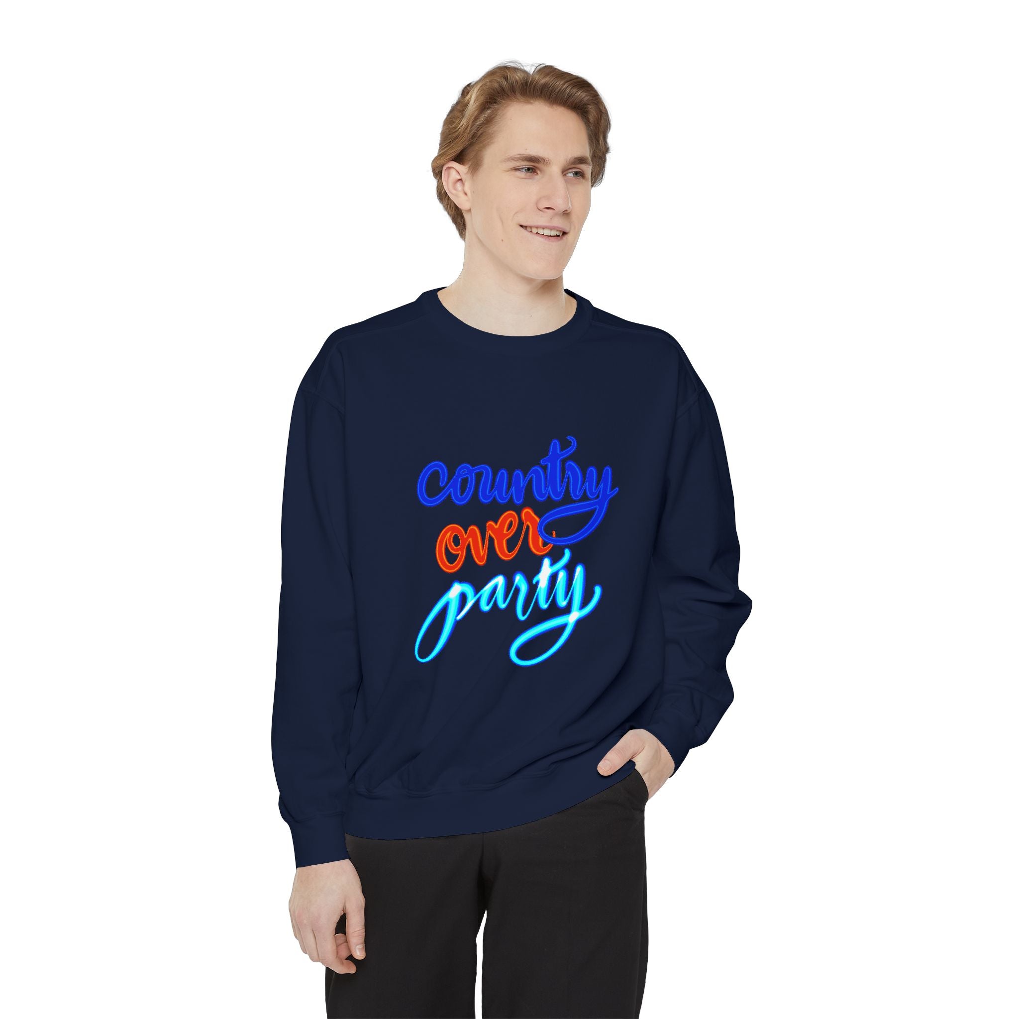 COUNTRY OVER PARTY Sweatshirt