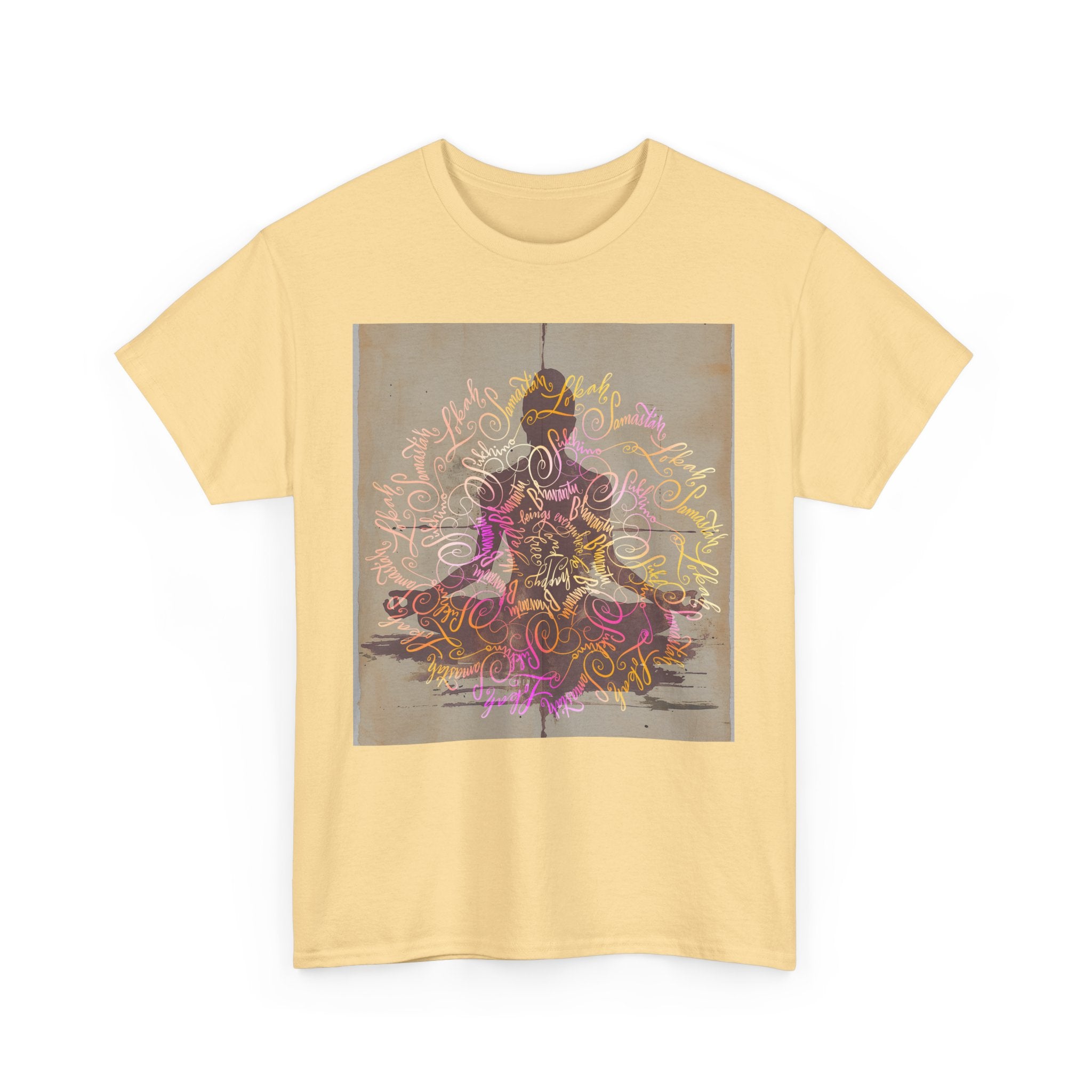 Bohemian Spirit Unisex Heavy Cotton Tee - Colorful Mandala Design