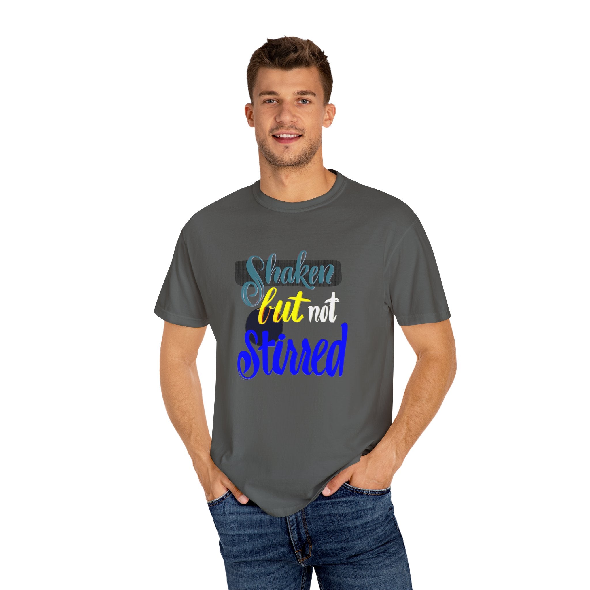 SHAKEN BUT NOT STIRRED Garment-Dyed T-shirt