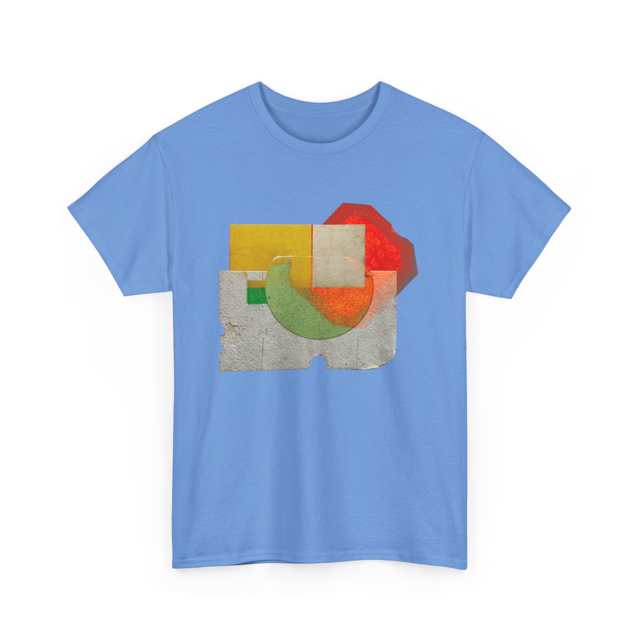 Modern Geometric Unisex Heavy Cotton Tee - Unique Artistic T-Shirt