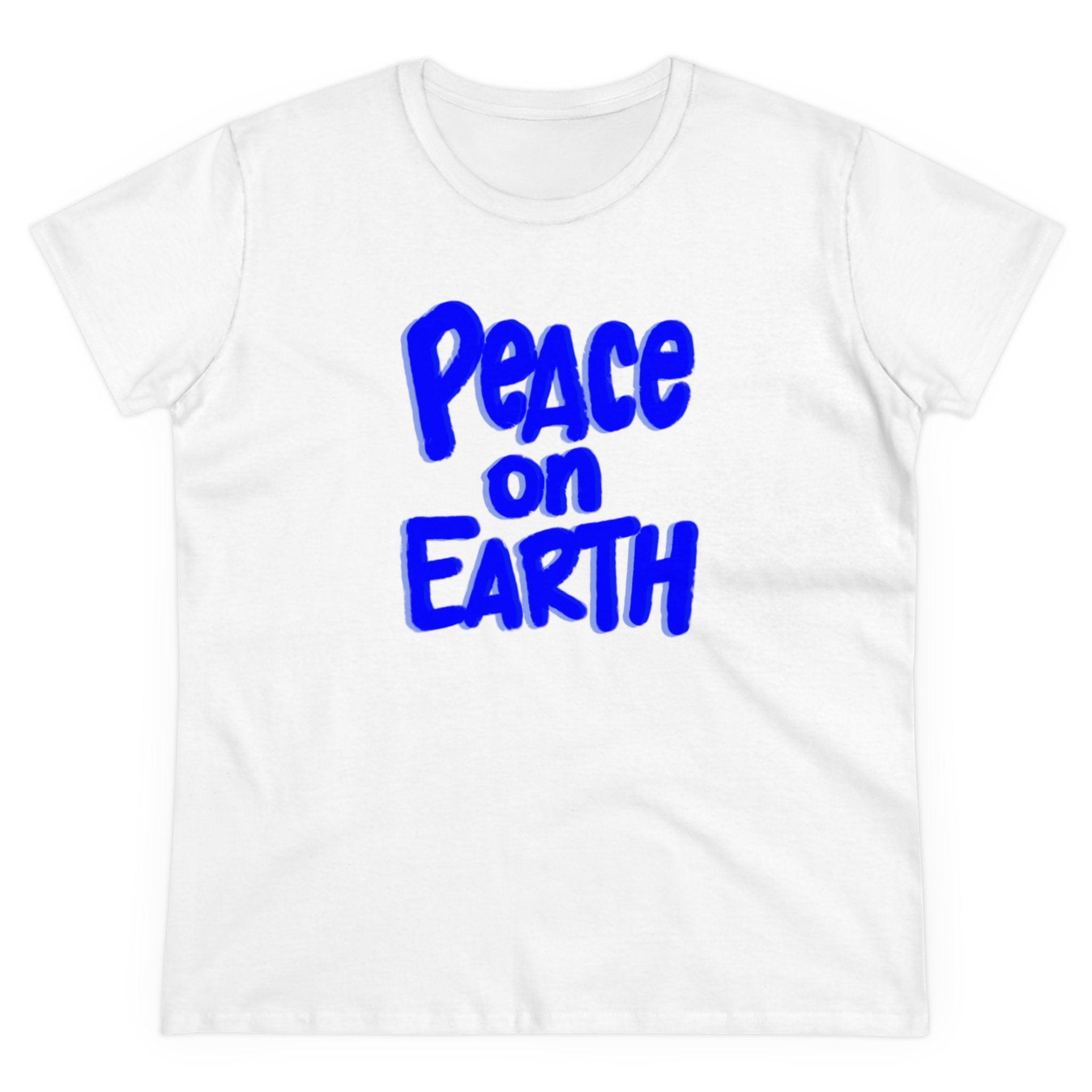 PEACE ON EARTH Women's Midweight Cotton Tee