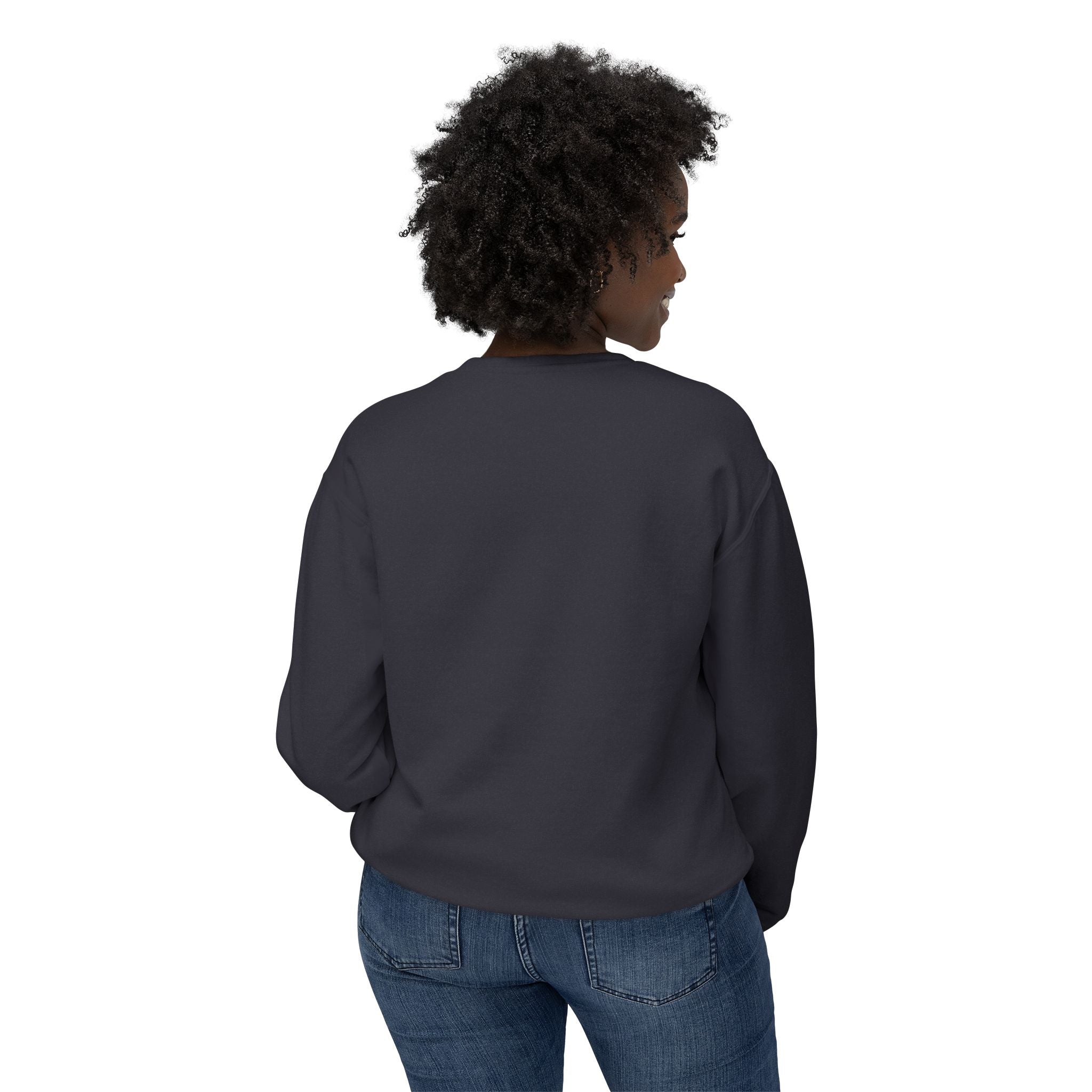 Butterfly Print Unisex Lightweight Crewneck Sweatshirt - Nature-Inspired Style for Everyday Wear