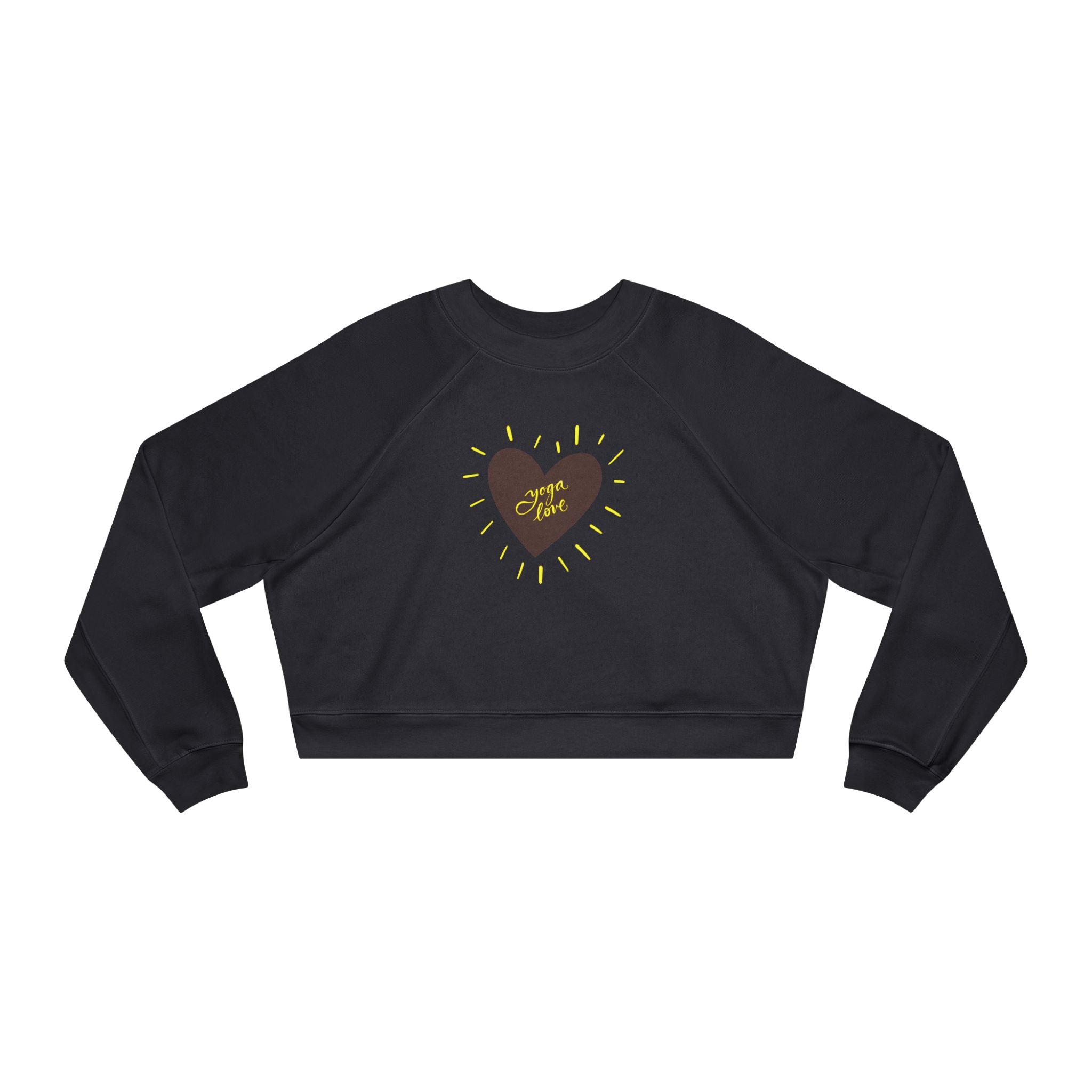 Yoga Love Women's Cropped Fleece Pullover - Cozy & Stylish for Every Occasion