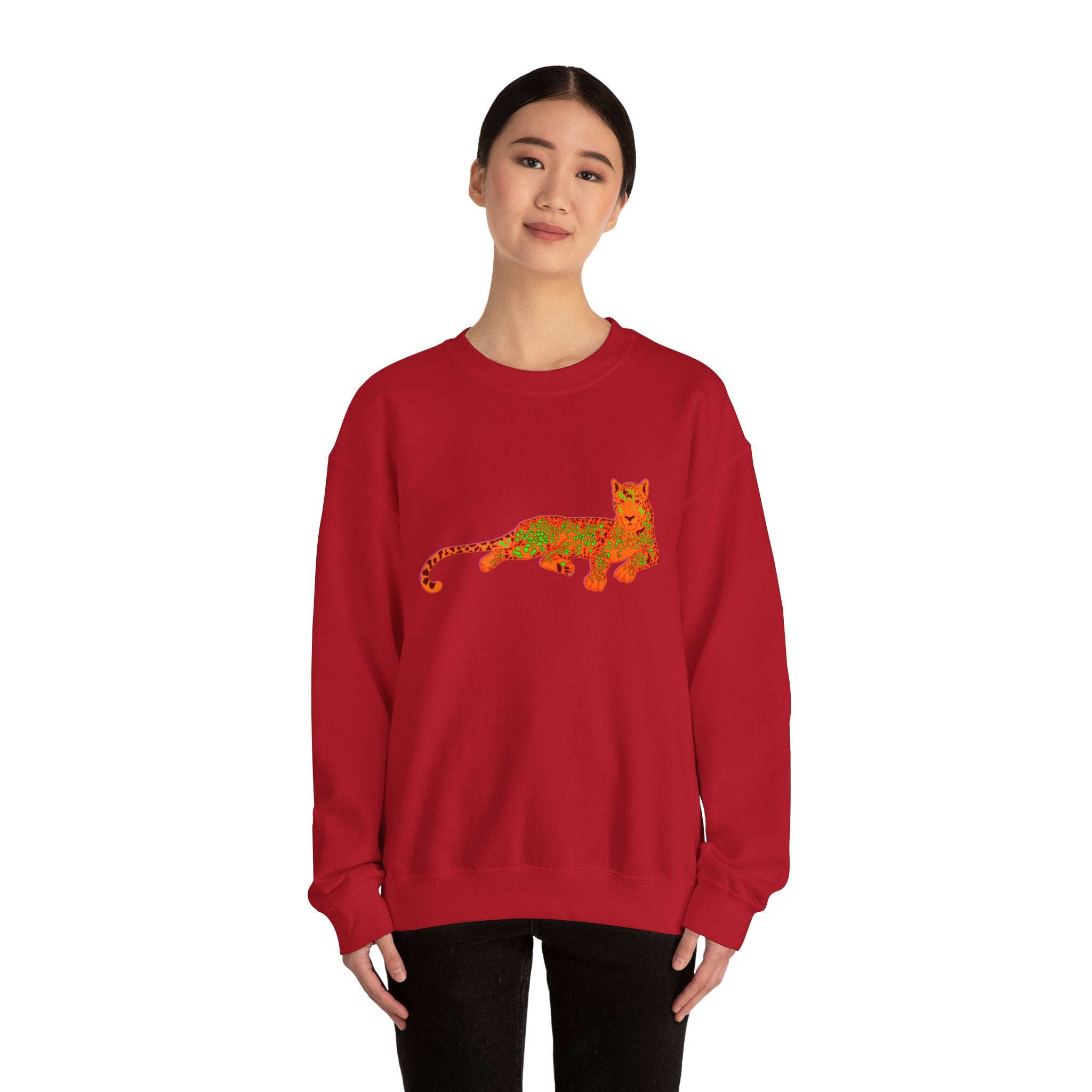Colorful Leopard Crewneck Sweatshirt