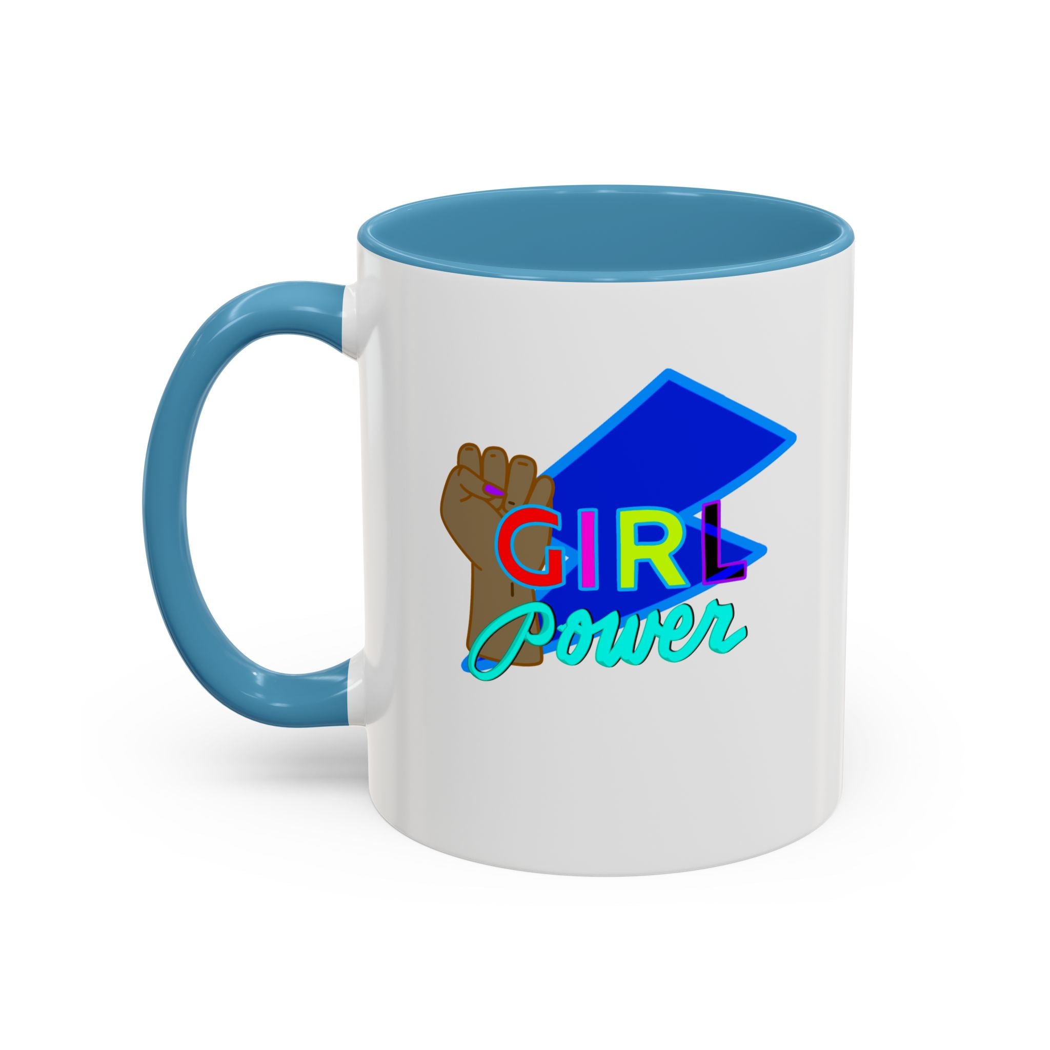 GIRL POWER Accent Coffee Mug (11 oz)
