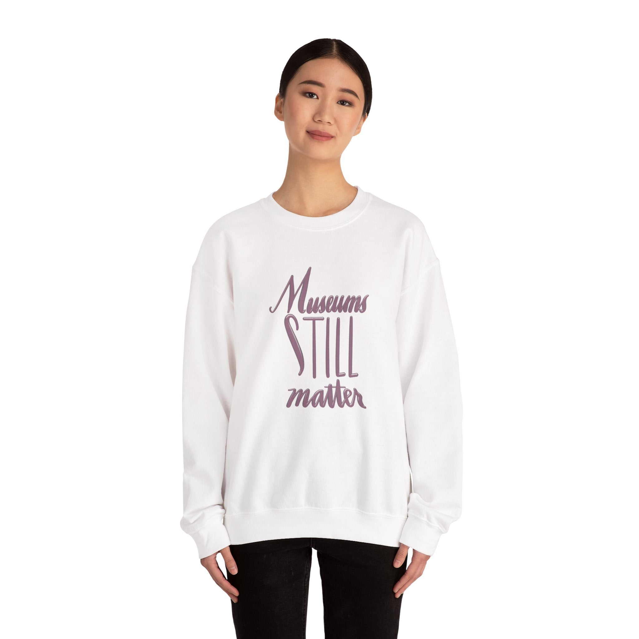 Museums Still Matter Unisex Heavy Blend™ Crewneck Sweatshirt