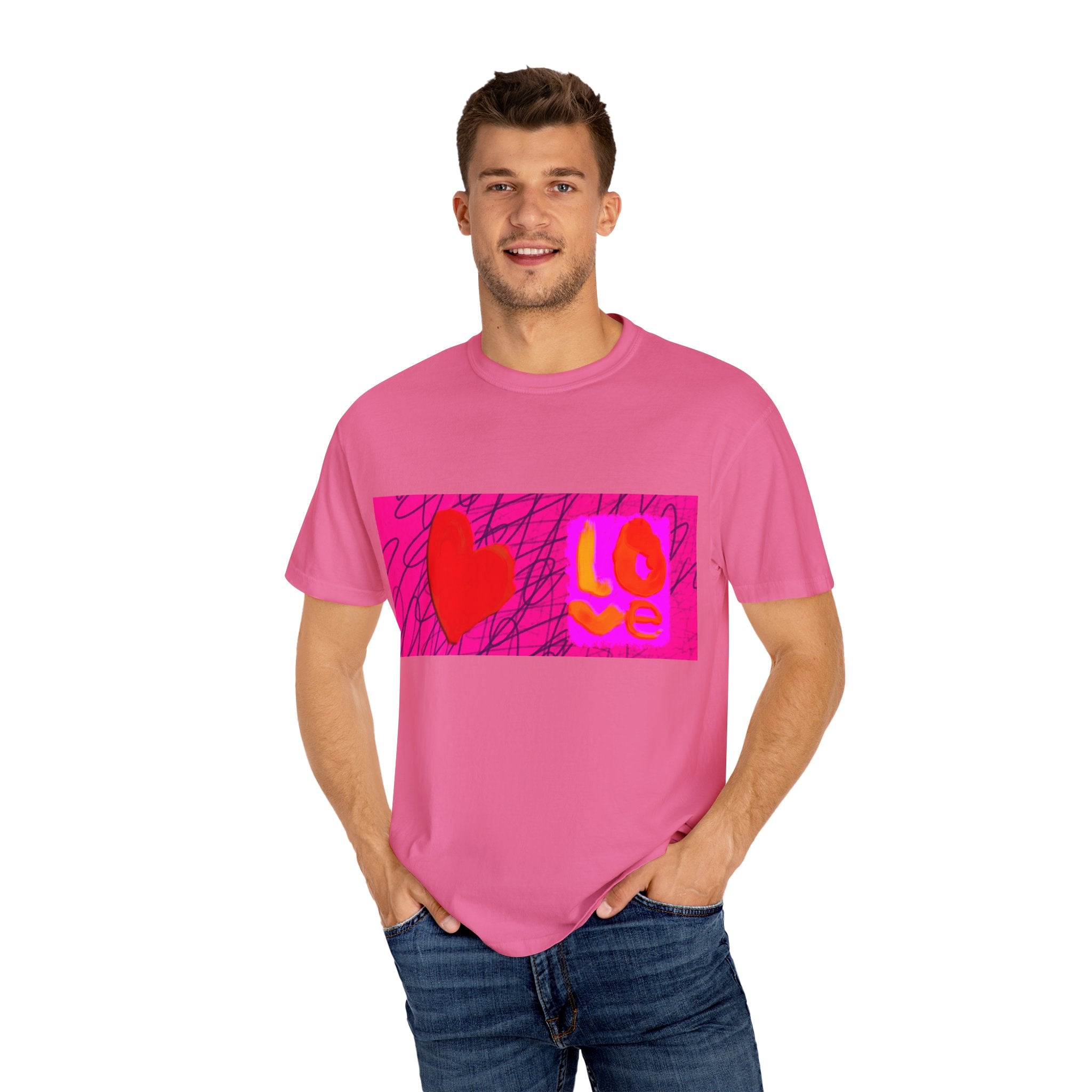 Love Vibes Unisex Garment-Dyed T-Shirt