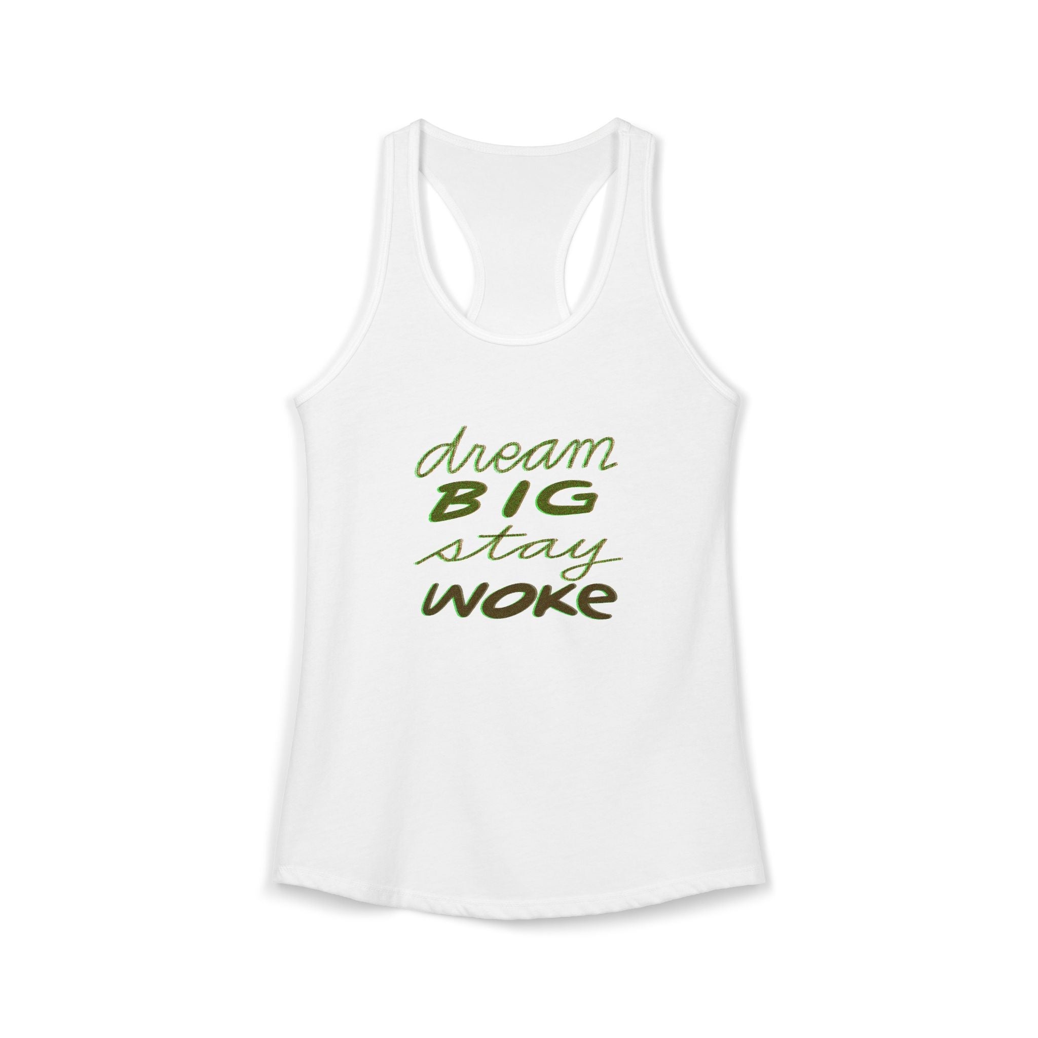 Socially Conscious Handwritten Racerback Tank — Women's Tank Top