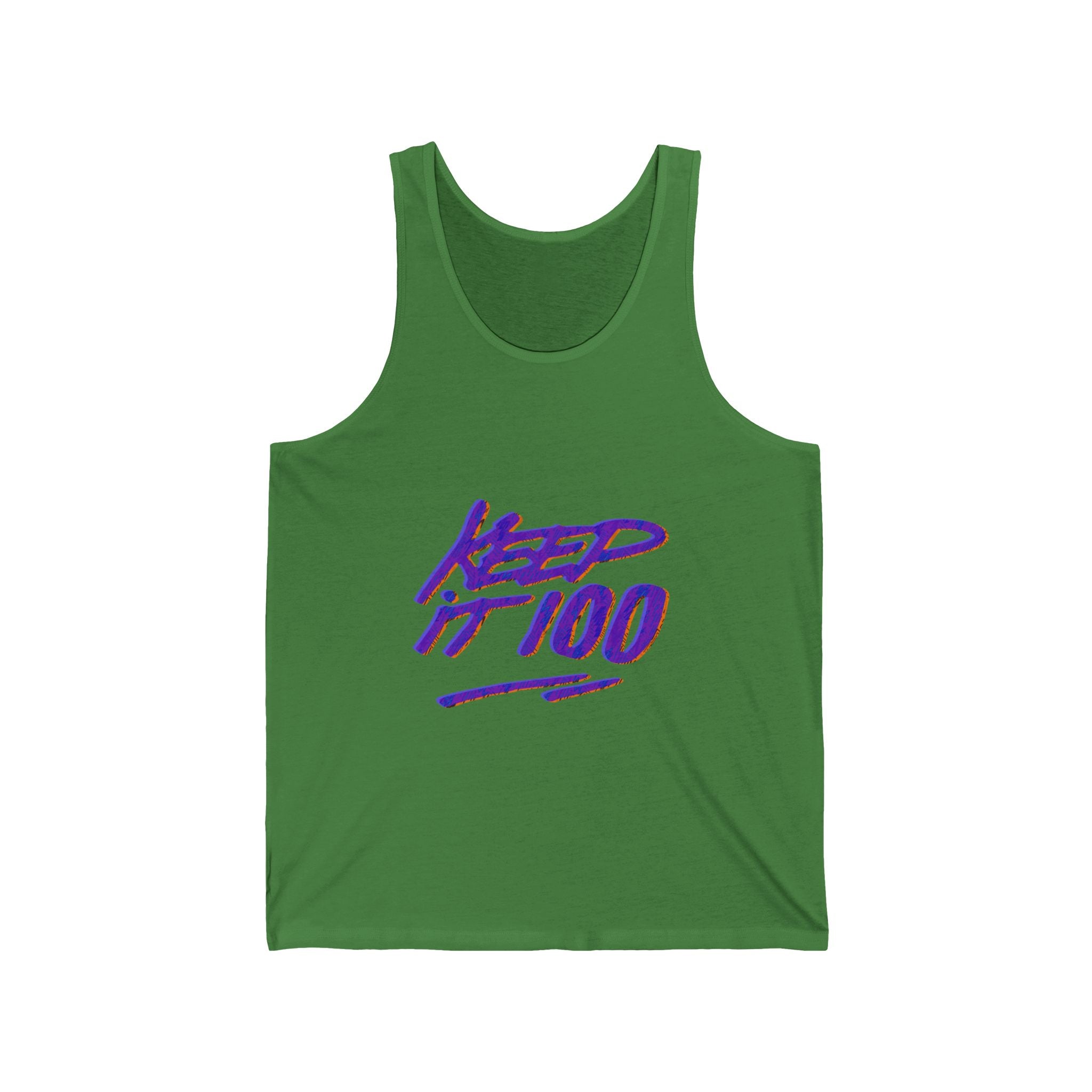 Keep It 100 Unisex Jersey Tank - Casual Summer Tee