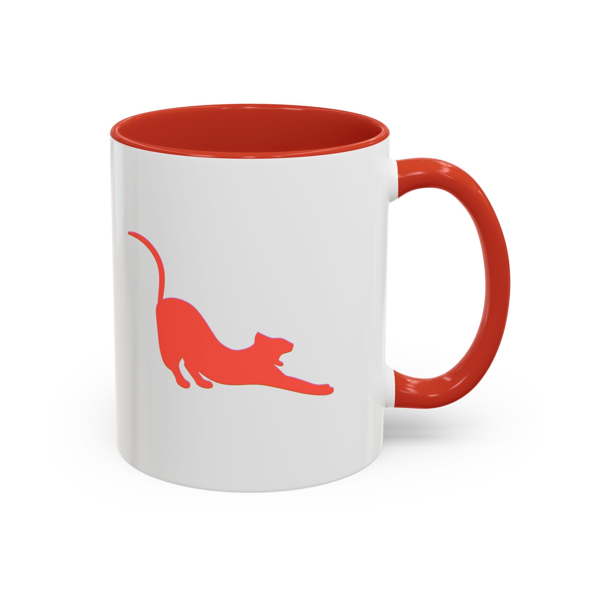 Playful Cat Accent Coffee Mug - 11oz & 15oz
