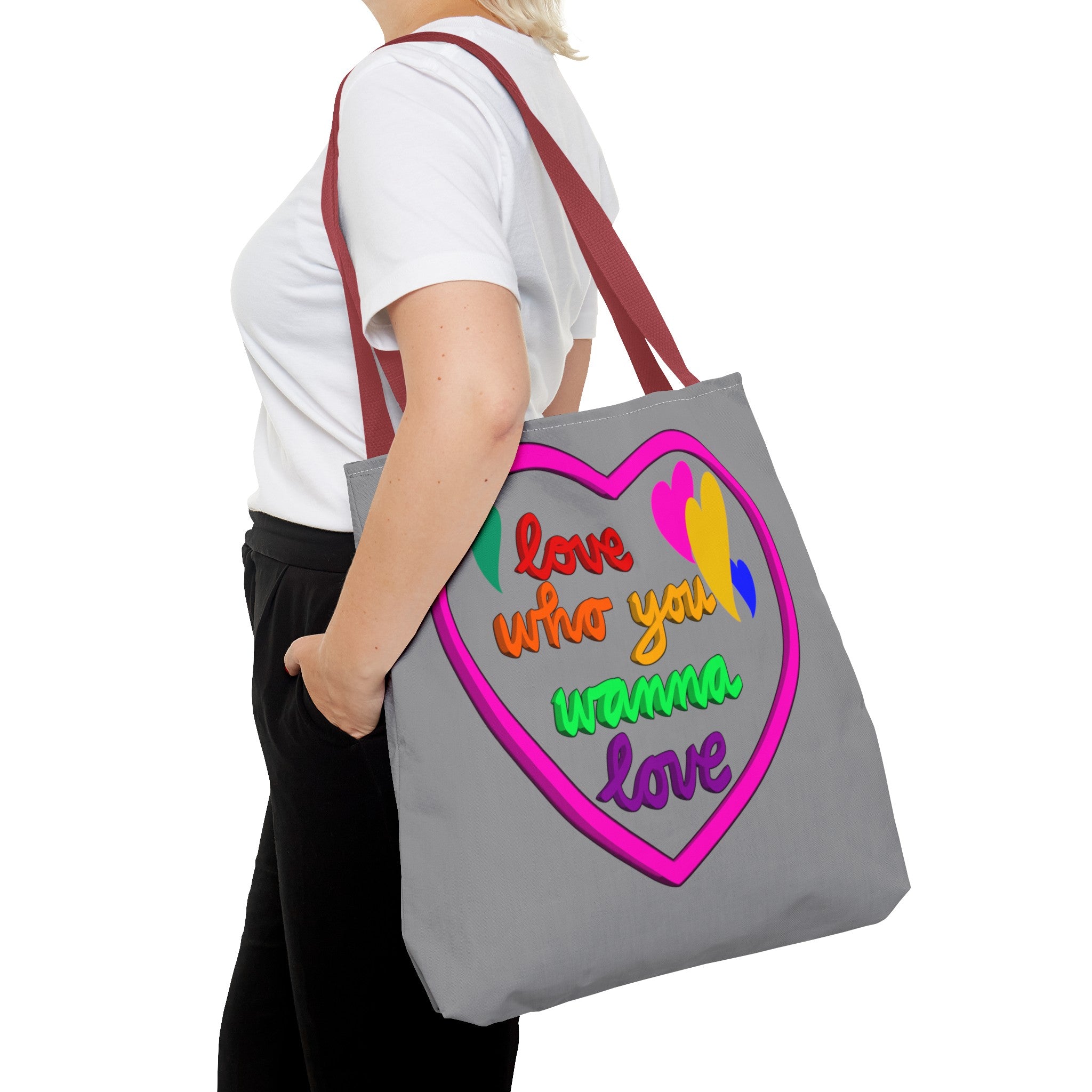 LOVE WHO YOU WANNA PRIDE Tote Bag (AOP)