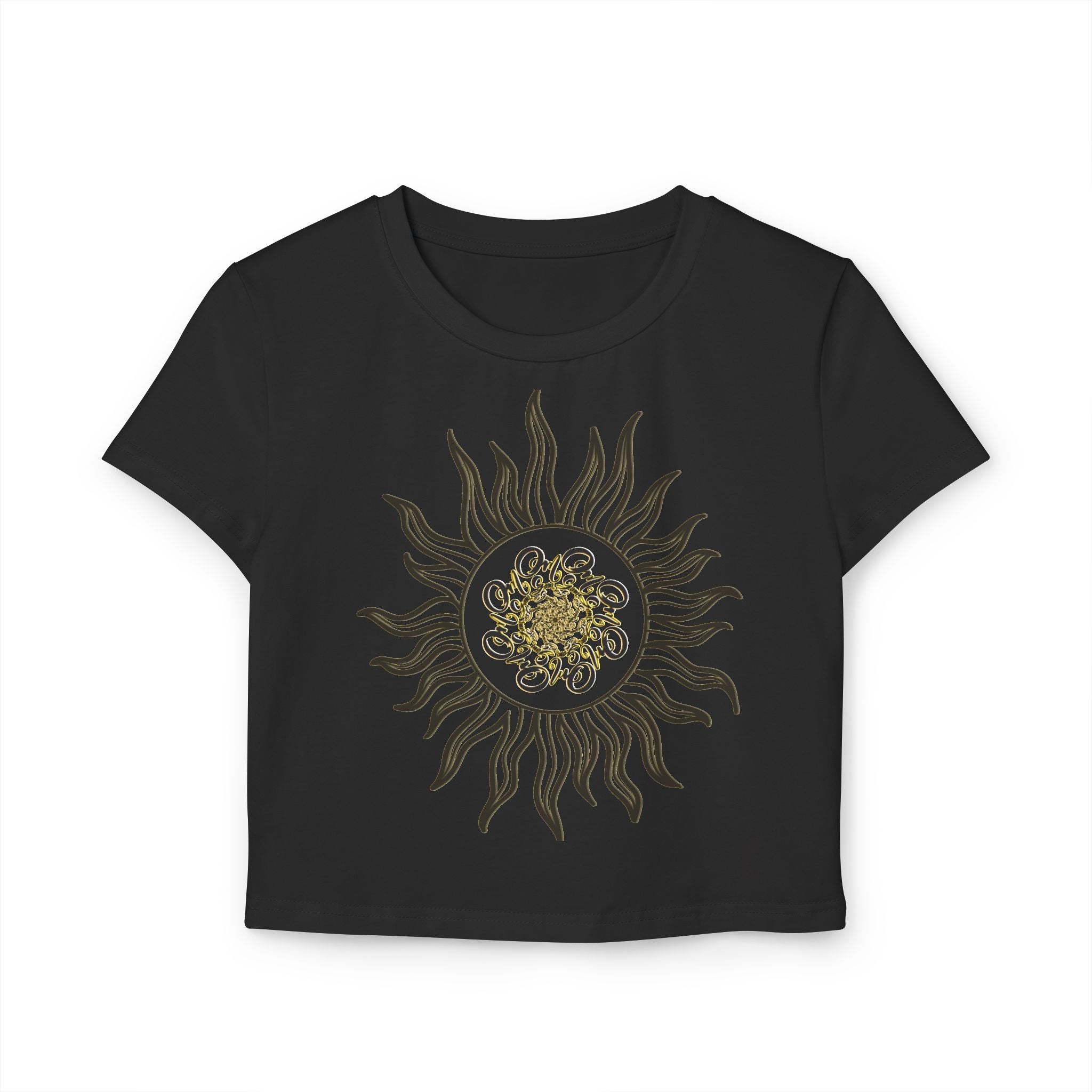 OM GAM GANAPATAYE hand drawn mandala Women's Baby Tee