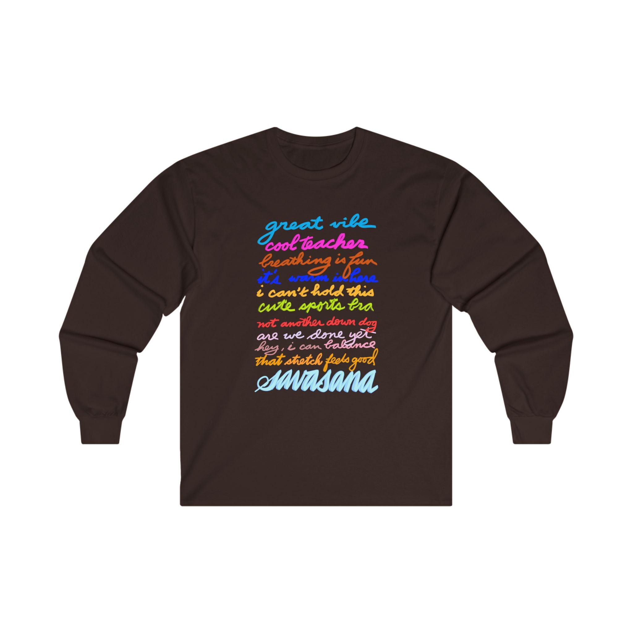 SCATTERED THOUGHTS YOGA Unisex Ultra Cotton Long Sleeve Tee