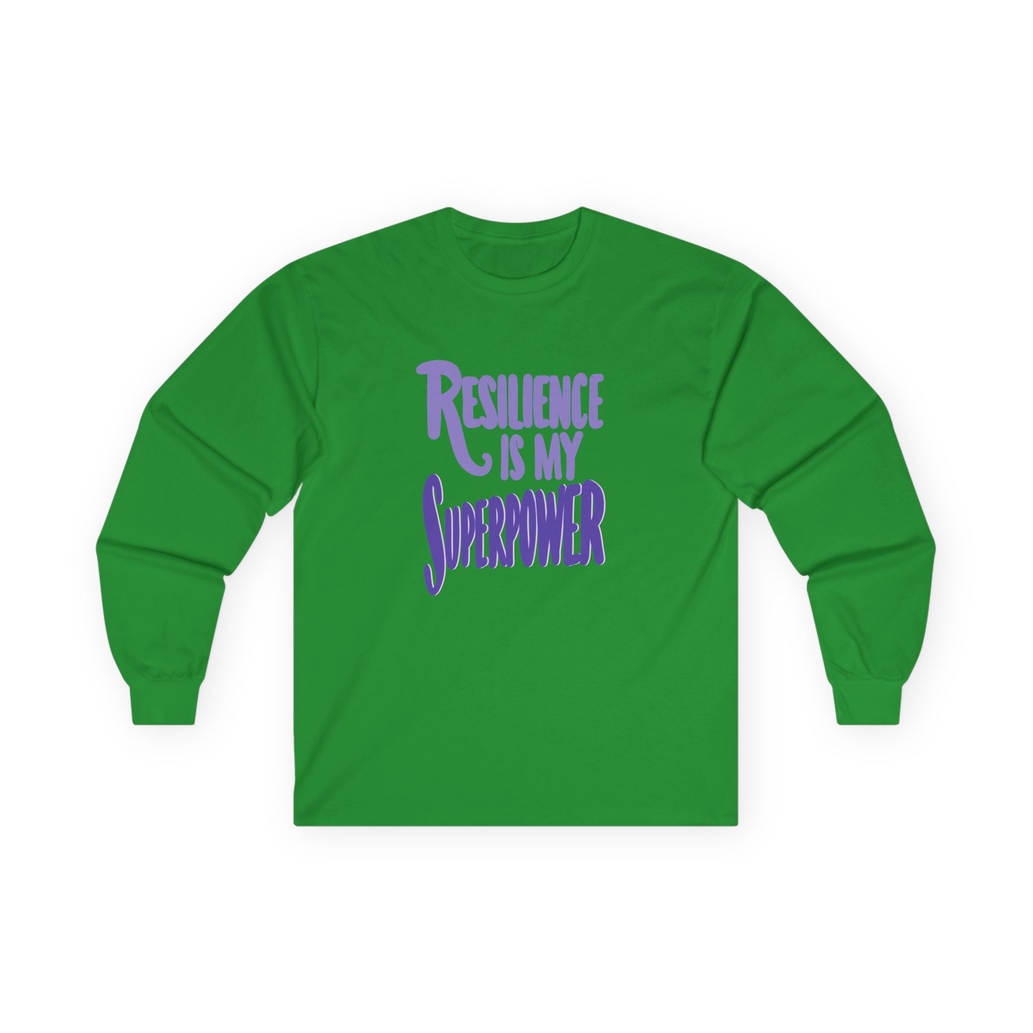 Resilience is My Superpower Long Sleeve Tee - Unisex Inspirational Cotton Shirt