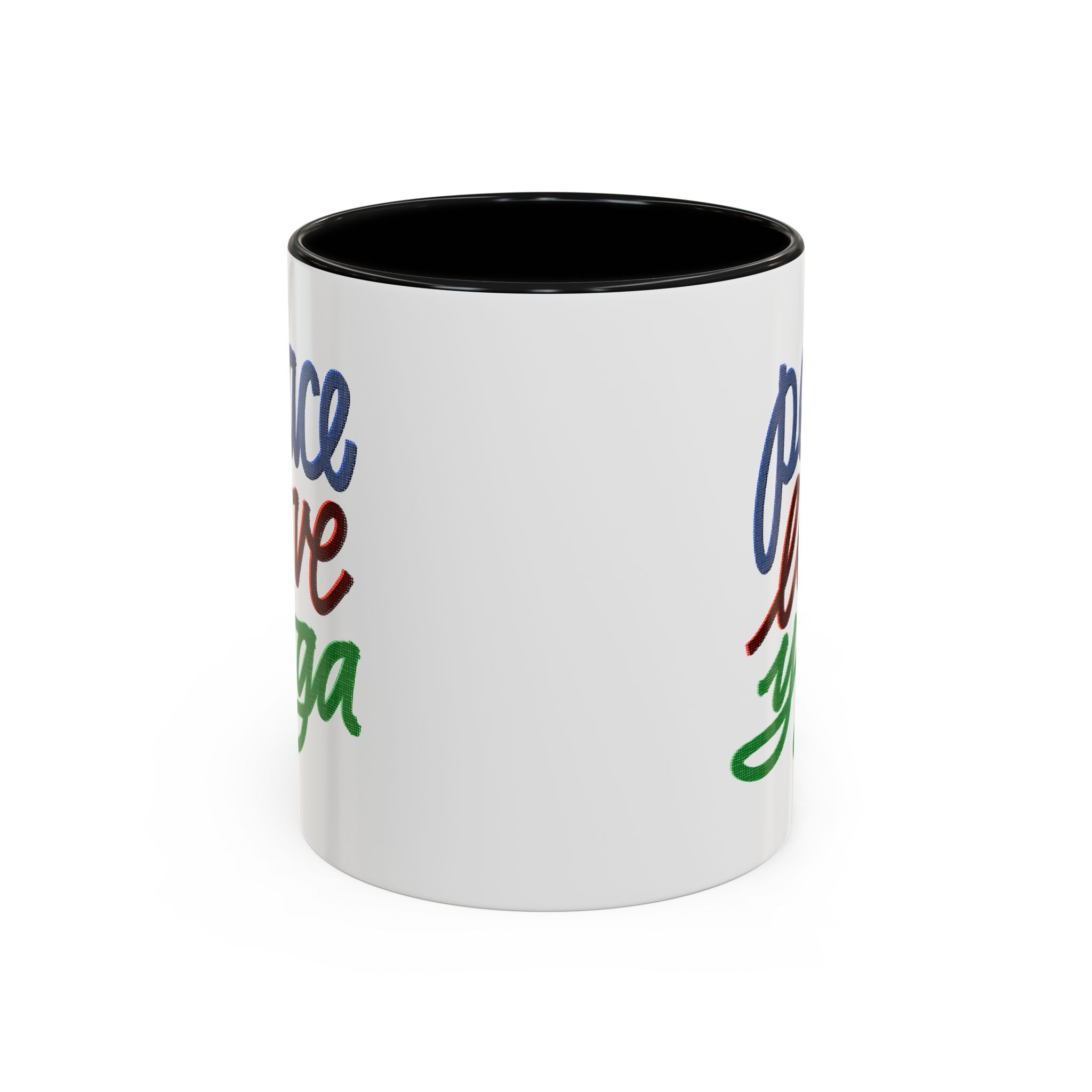 PEACE LOVE YOGA 11 oz Coffee Mug