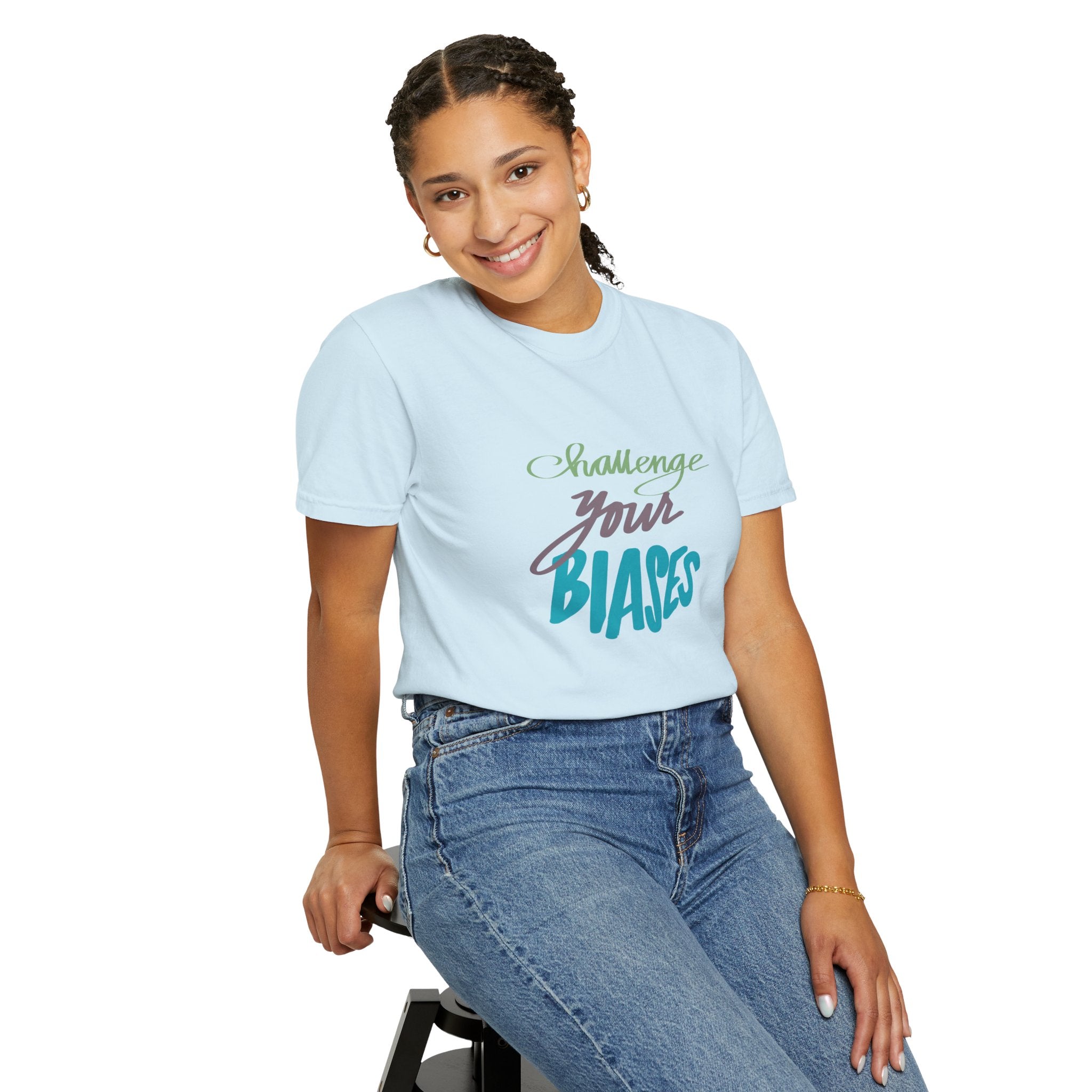 CHALLENGE BIASES Unisex Garment-Dyed T-shirt