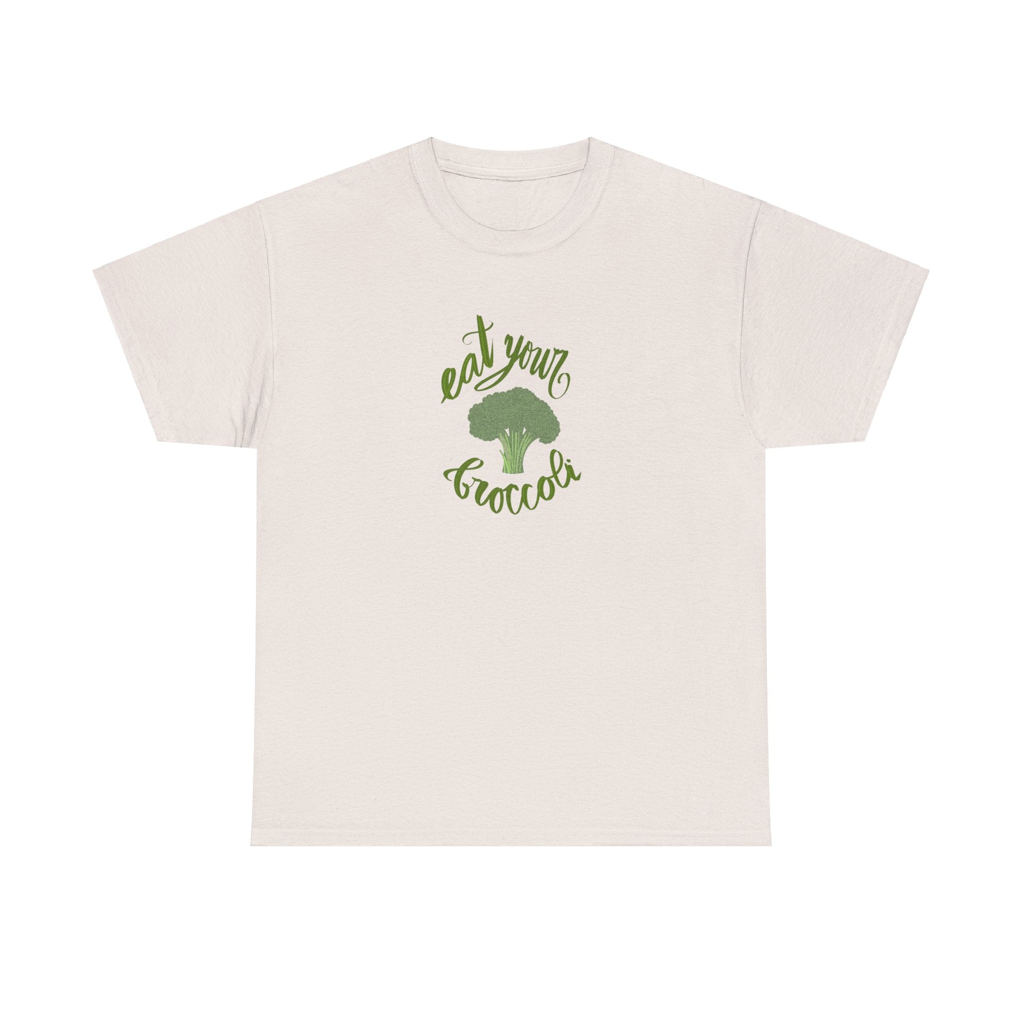 EAT YOUR BROCCOLI Unisex Heavy Cotton Tee