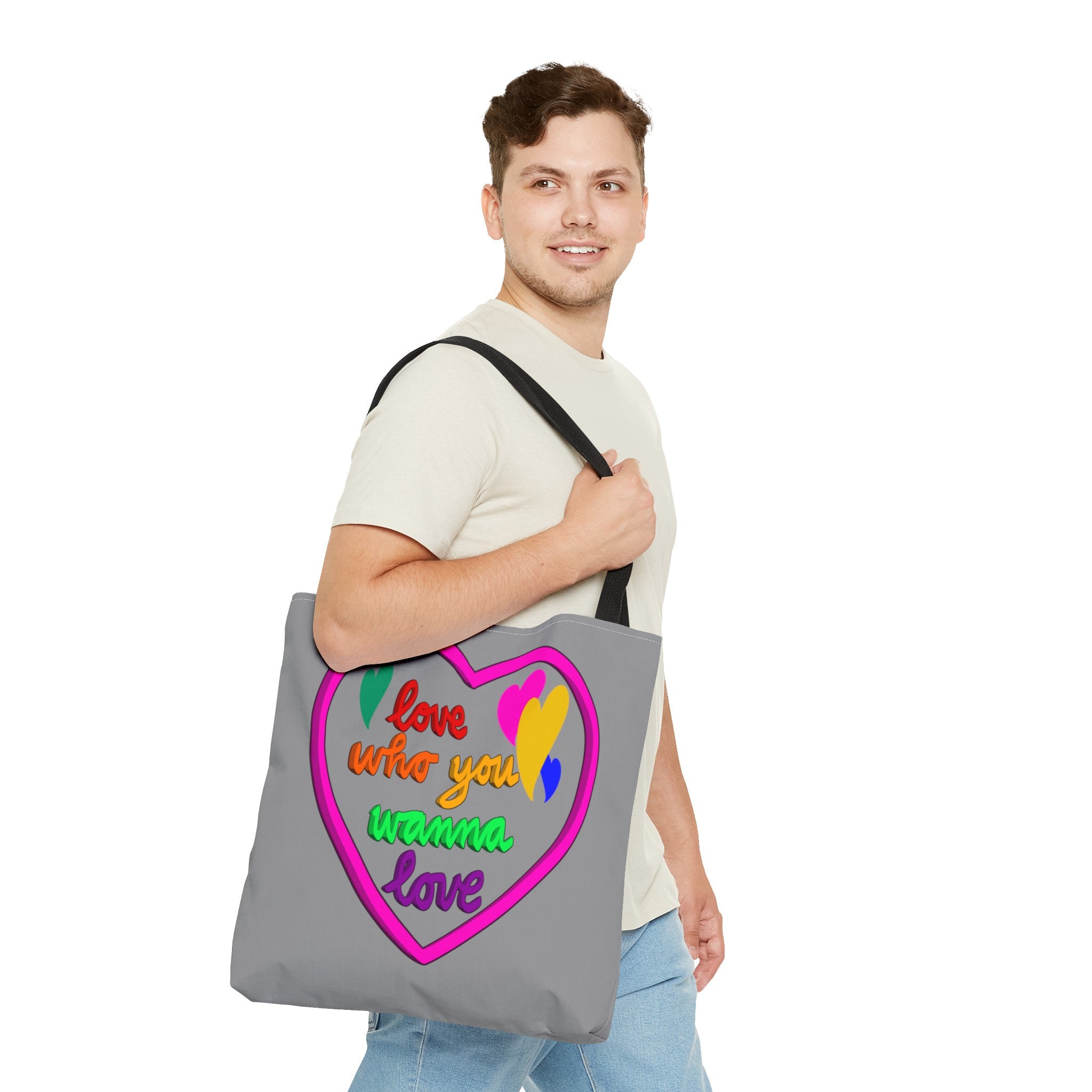 LOVE WHO YOU WANNA PRIDE Tote Bag (AOP)