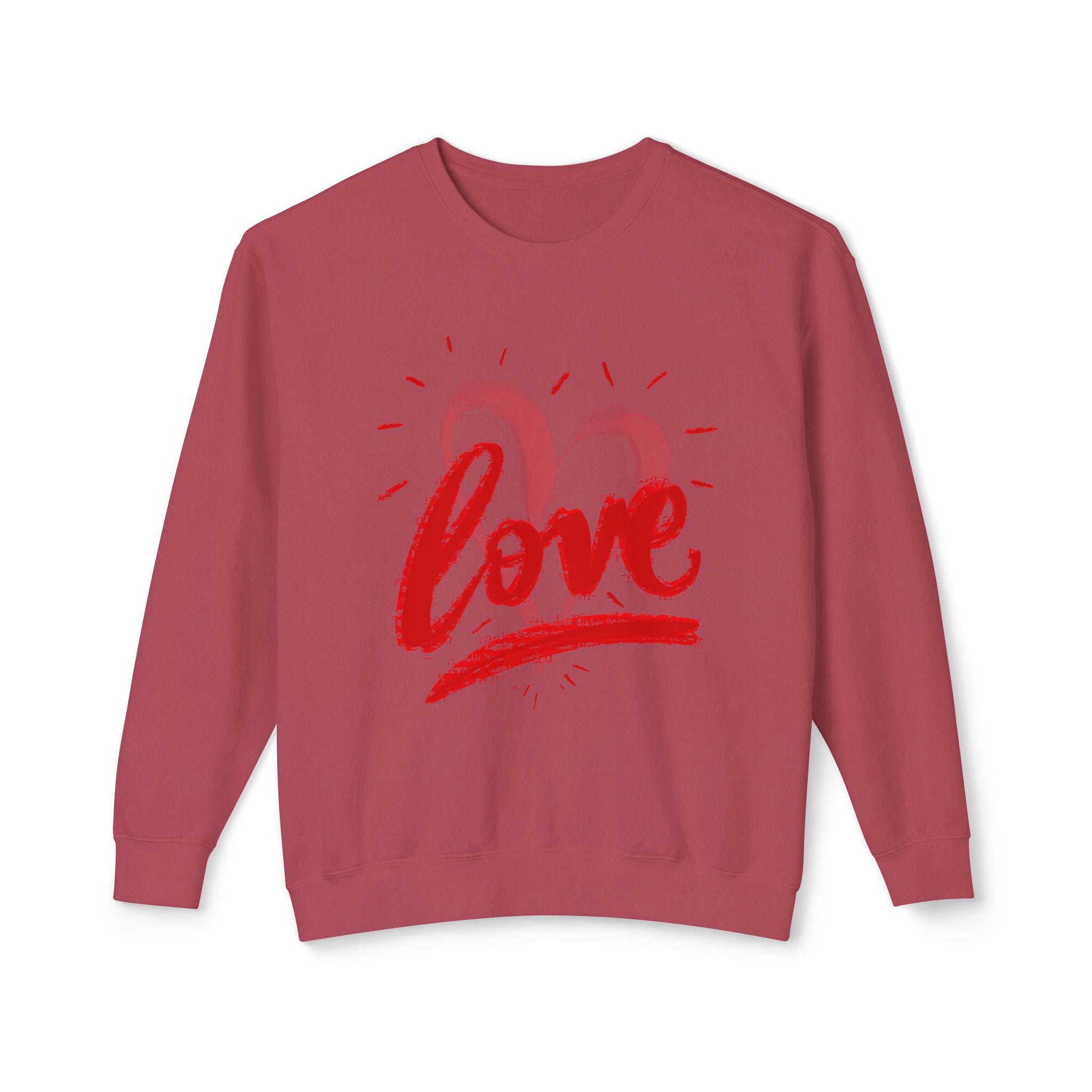 Love Always Unisex Lightweight Crewneck Sweatshirt - Perfect for Valentine's Day