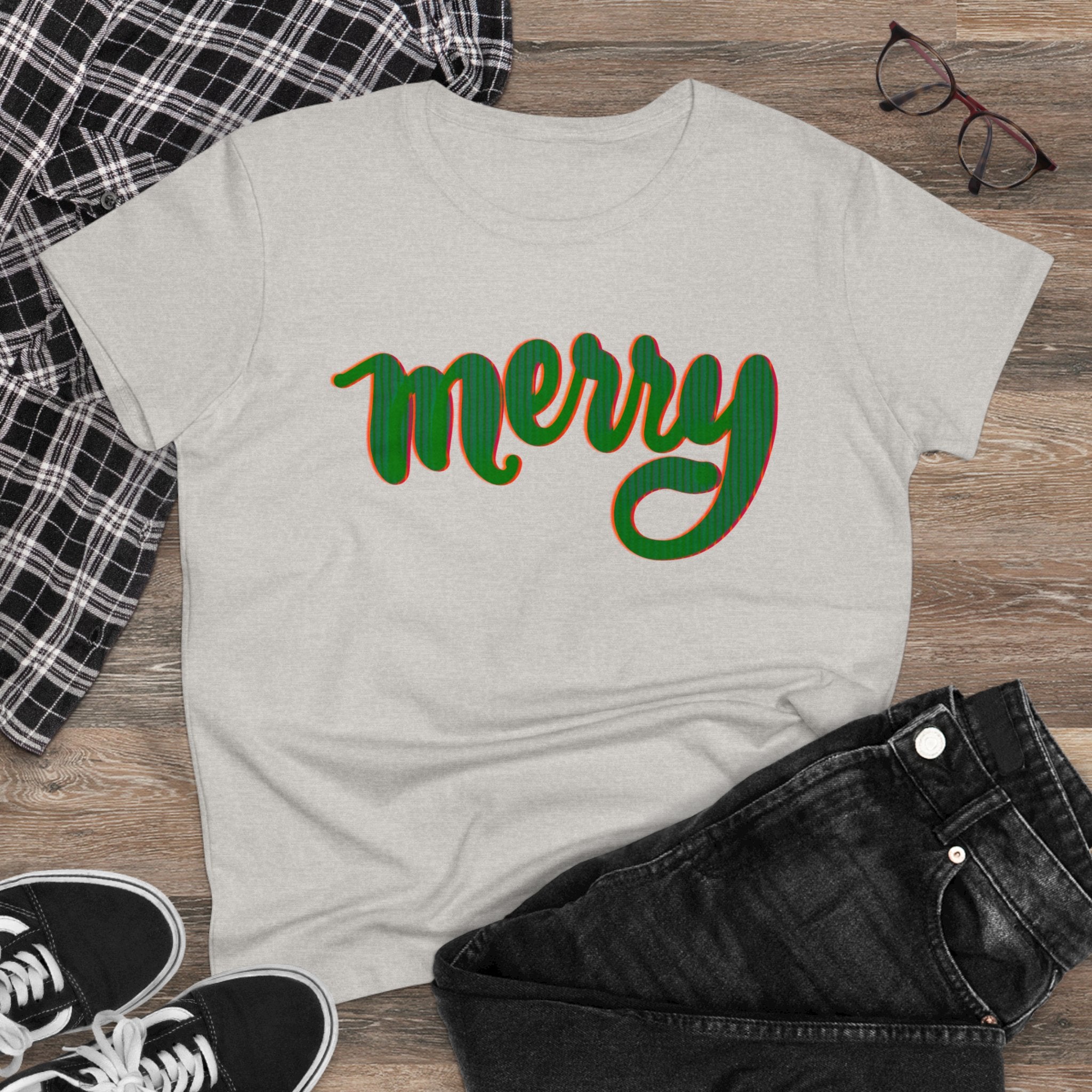 MERRY Women's Midweight Cotton Tee