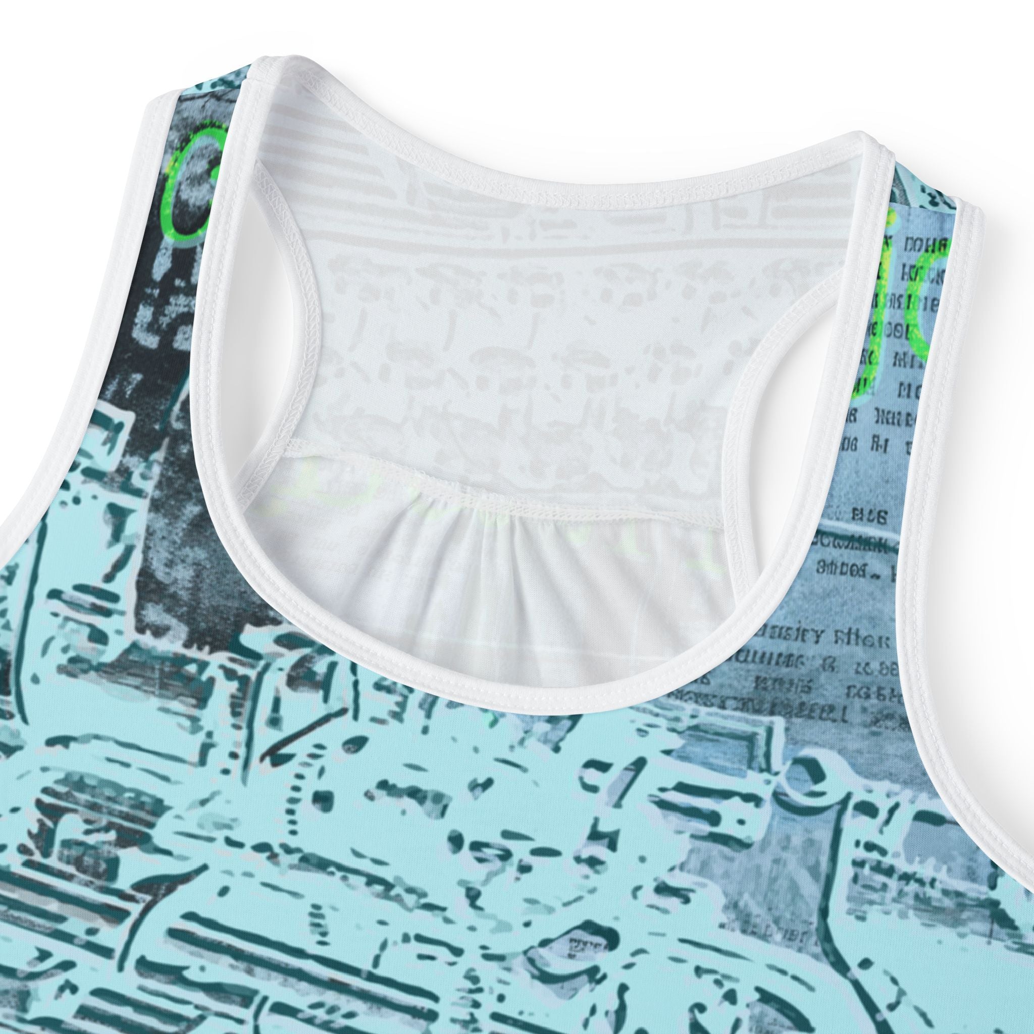 Vintage Typewriter Women's Tank Top - Artistic Typography Design
