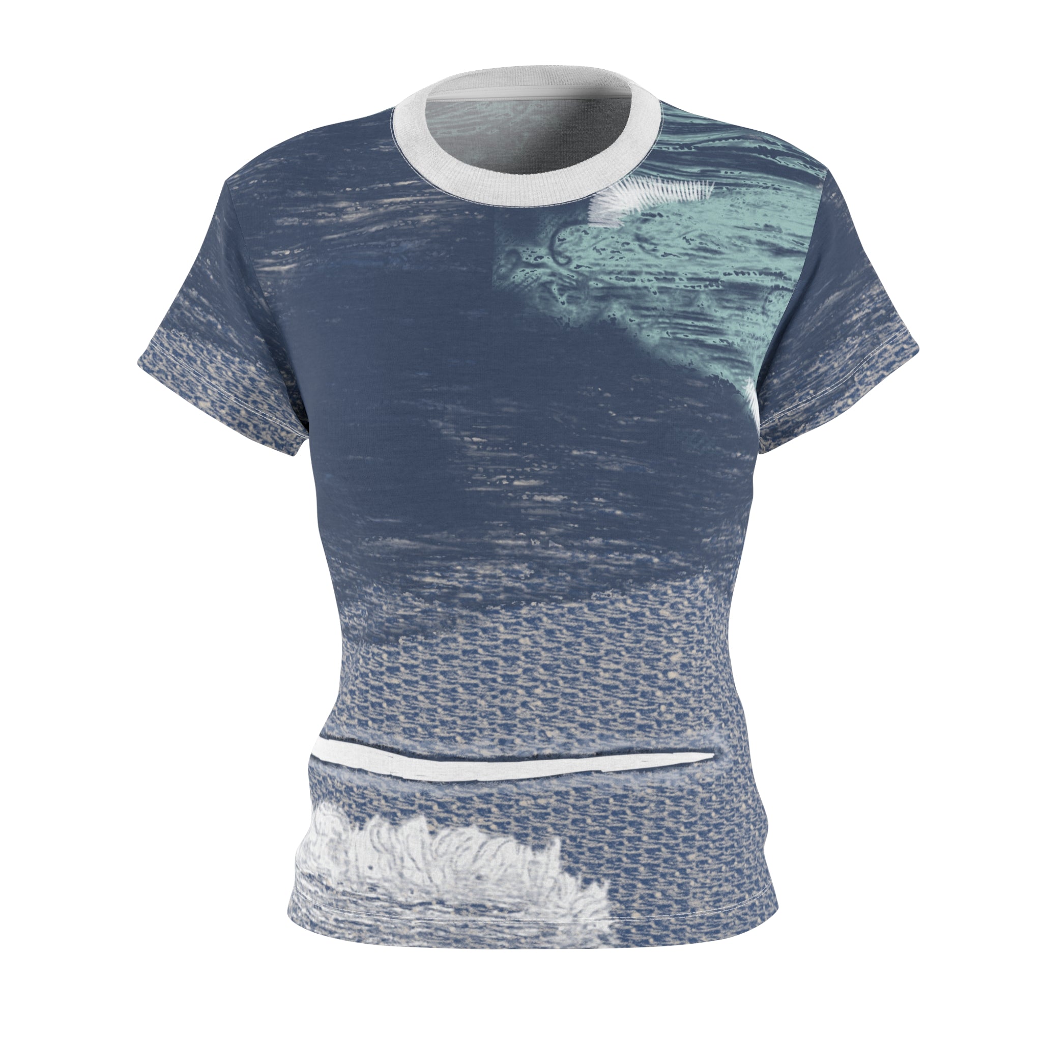DENIM DREAM Women's Cut & Sew Tee (AOP)