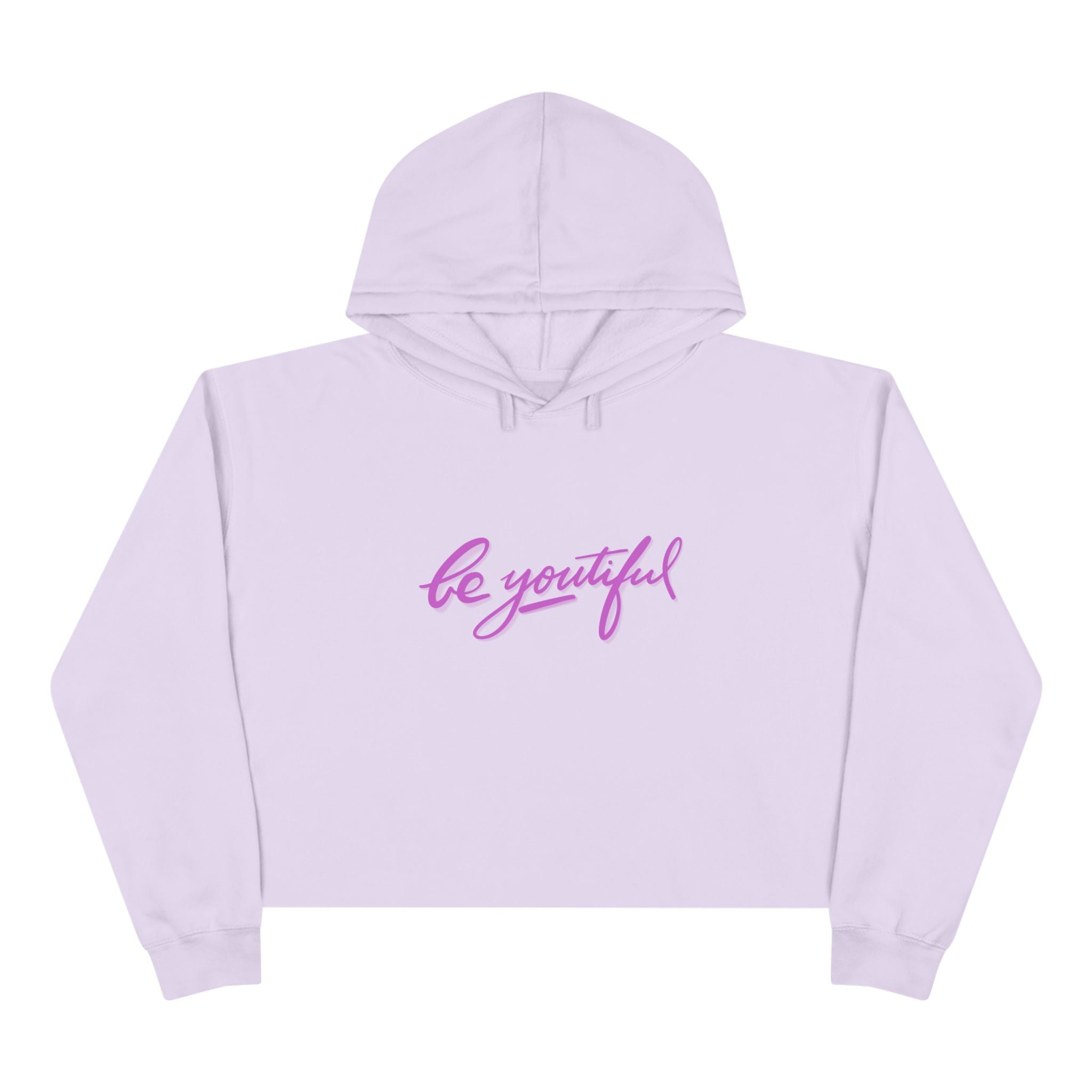 Be Youtiful Crop Hoodie - Inspiring Casual Wear for Self-Love and Confidence