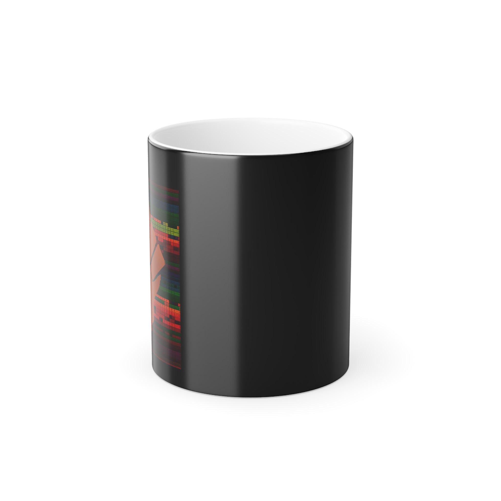 BLACK POWER FIST W KENTE Color Morphing Mug, 11oz