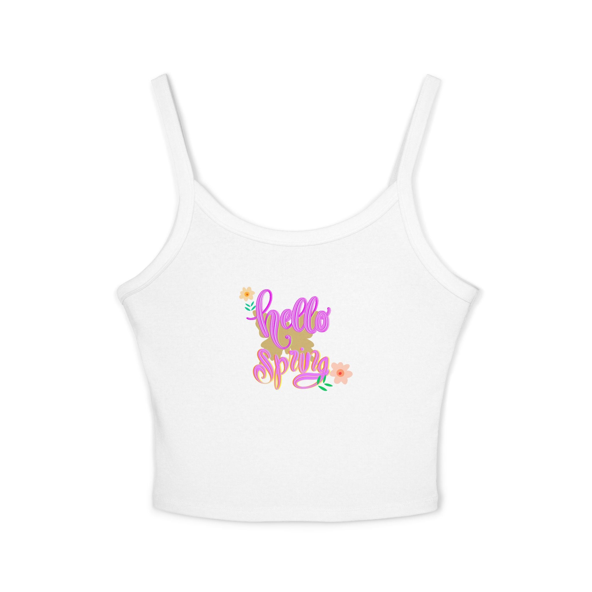 Hello Spring Women's Spaghetti Strap Tank Top