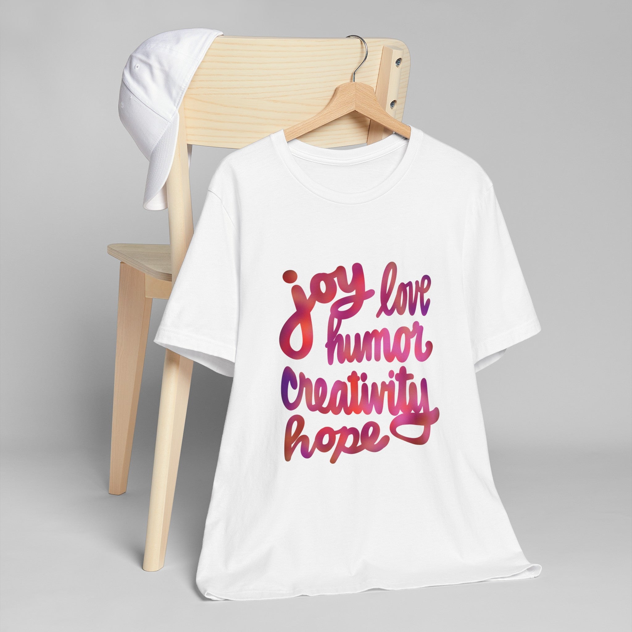 JOY LOVE HUMOR Unisex Jersey T-Shirt