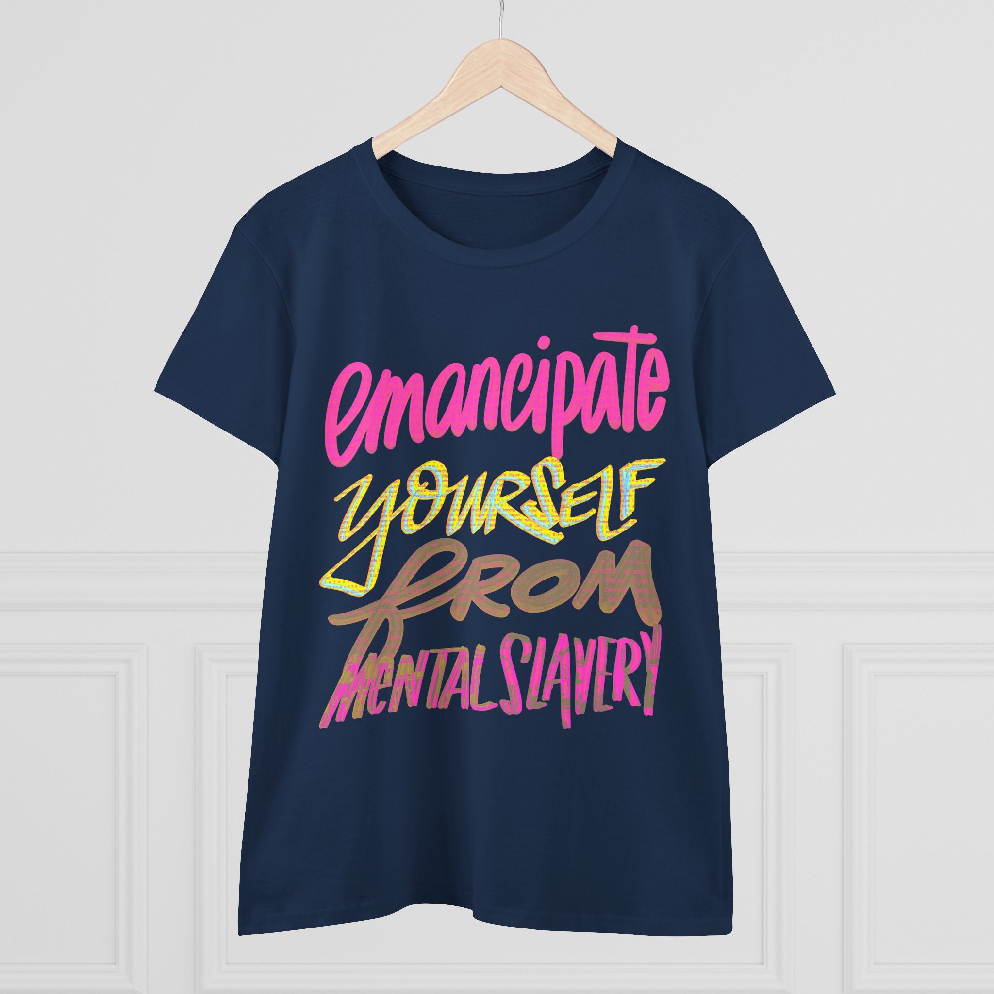 Women's Midweight Cotton Tee - 'Emancipate Yourself'