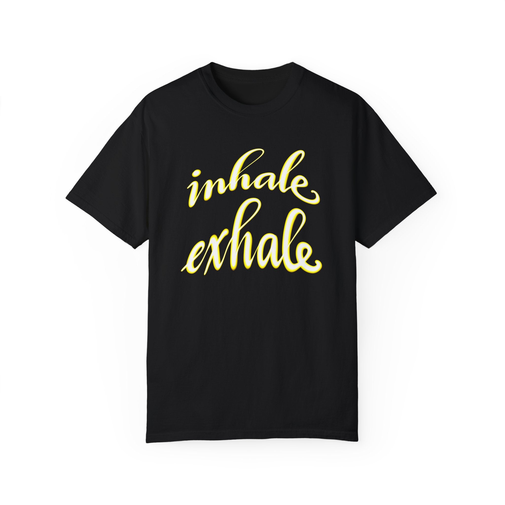INHALE EXHALE Unisex Garment-Dyed T-shirt