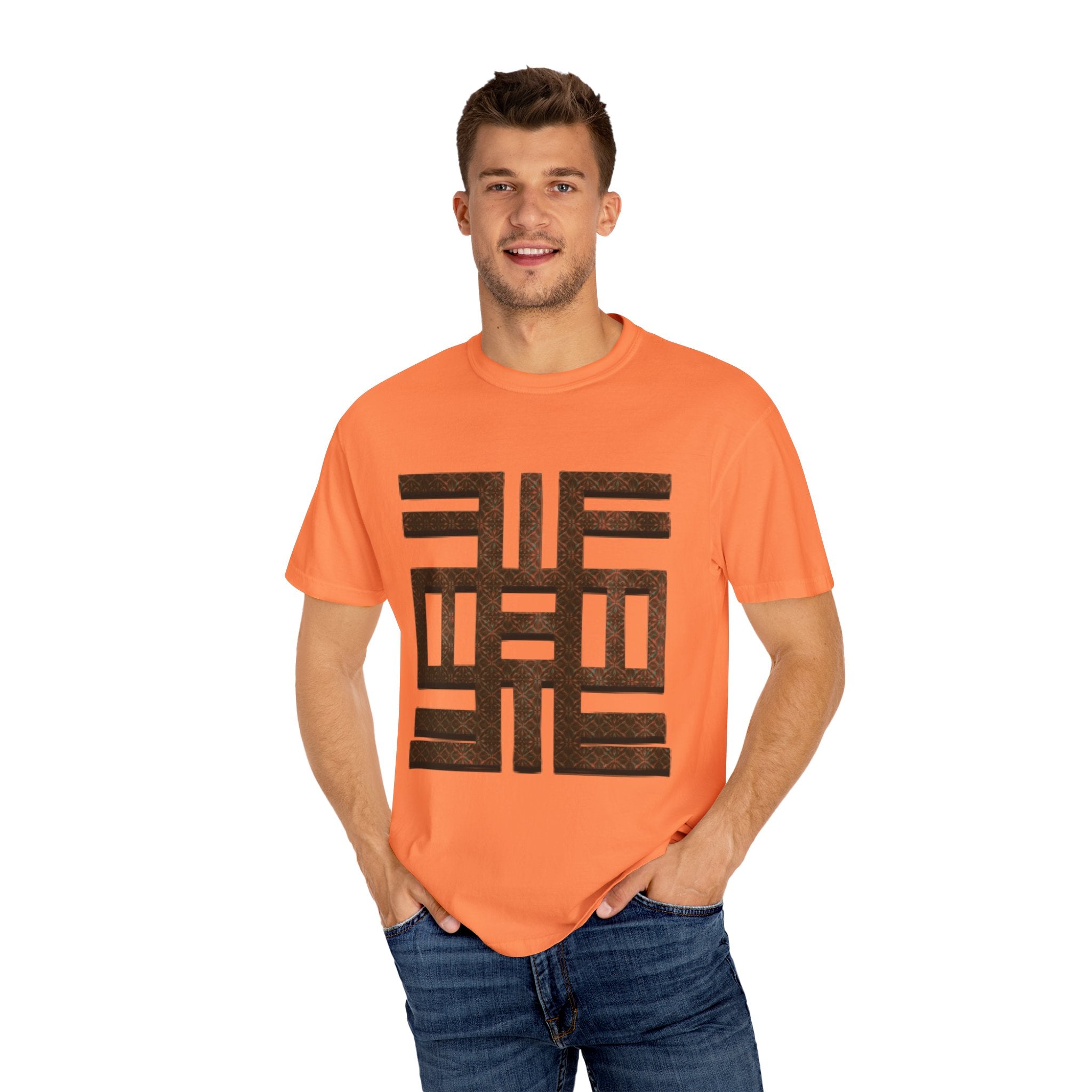 QUALITY: ADINKRA SYMBOL Unisex Garment-Dyed T-shirt
