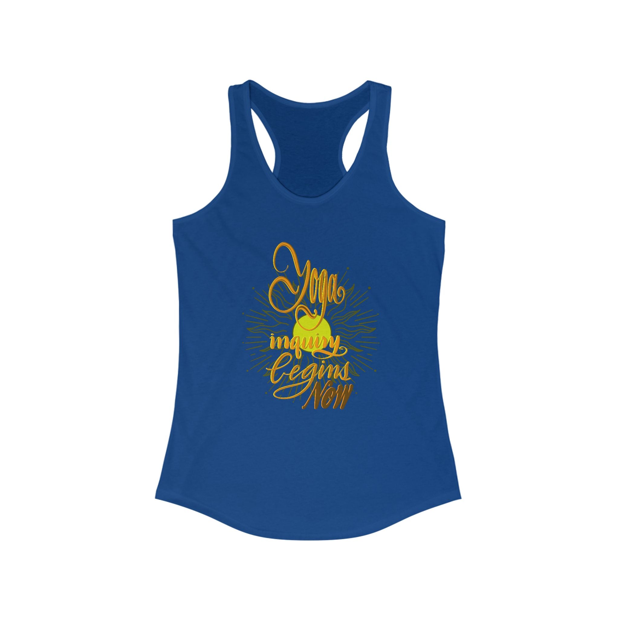 Racerback Tank - Yoga Inquiry Begins Now