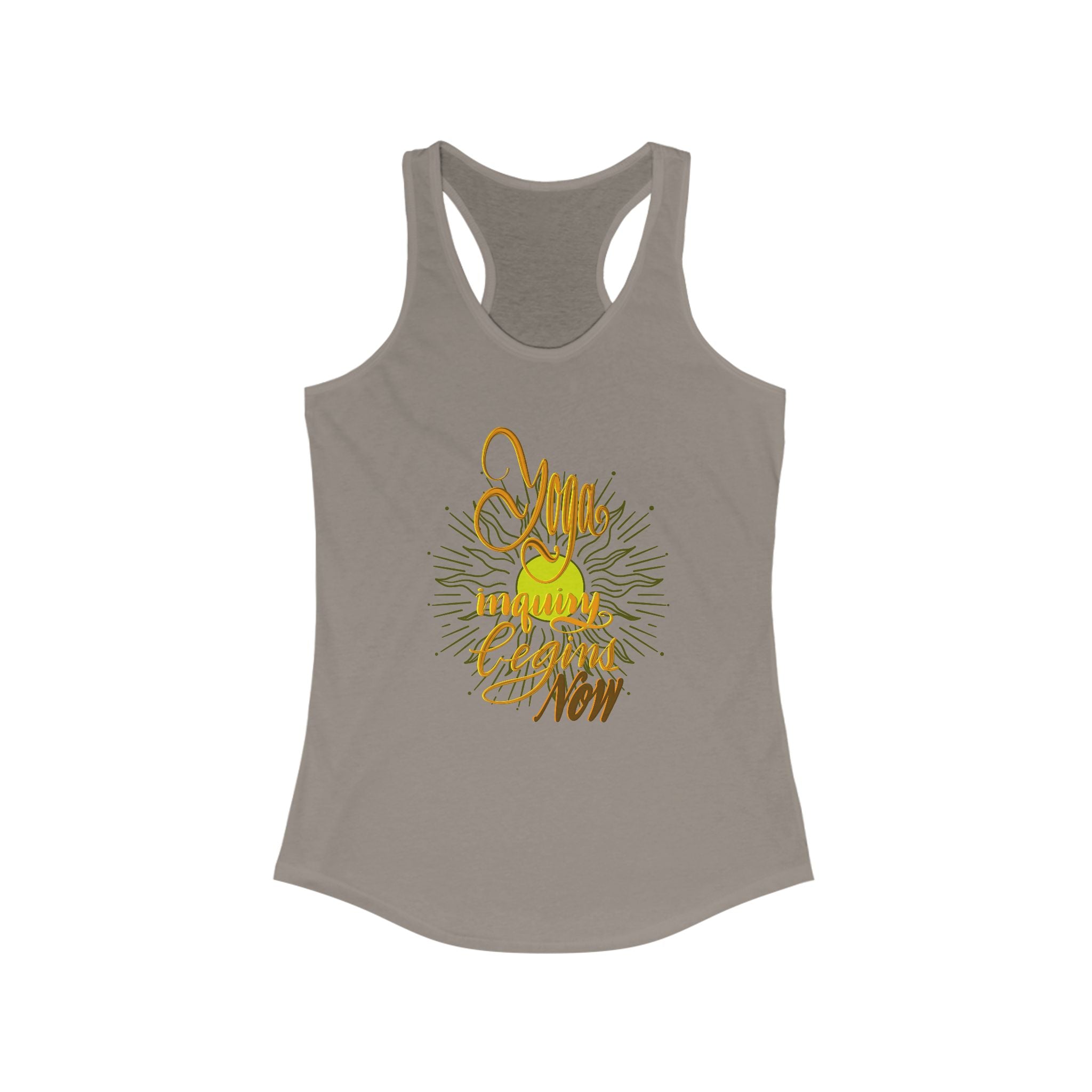 Racerback Tank - Yoga Inquiry Begins Now