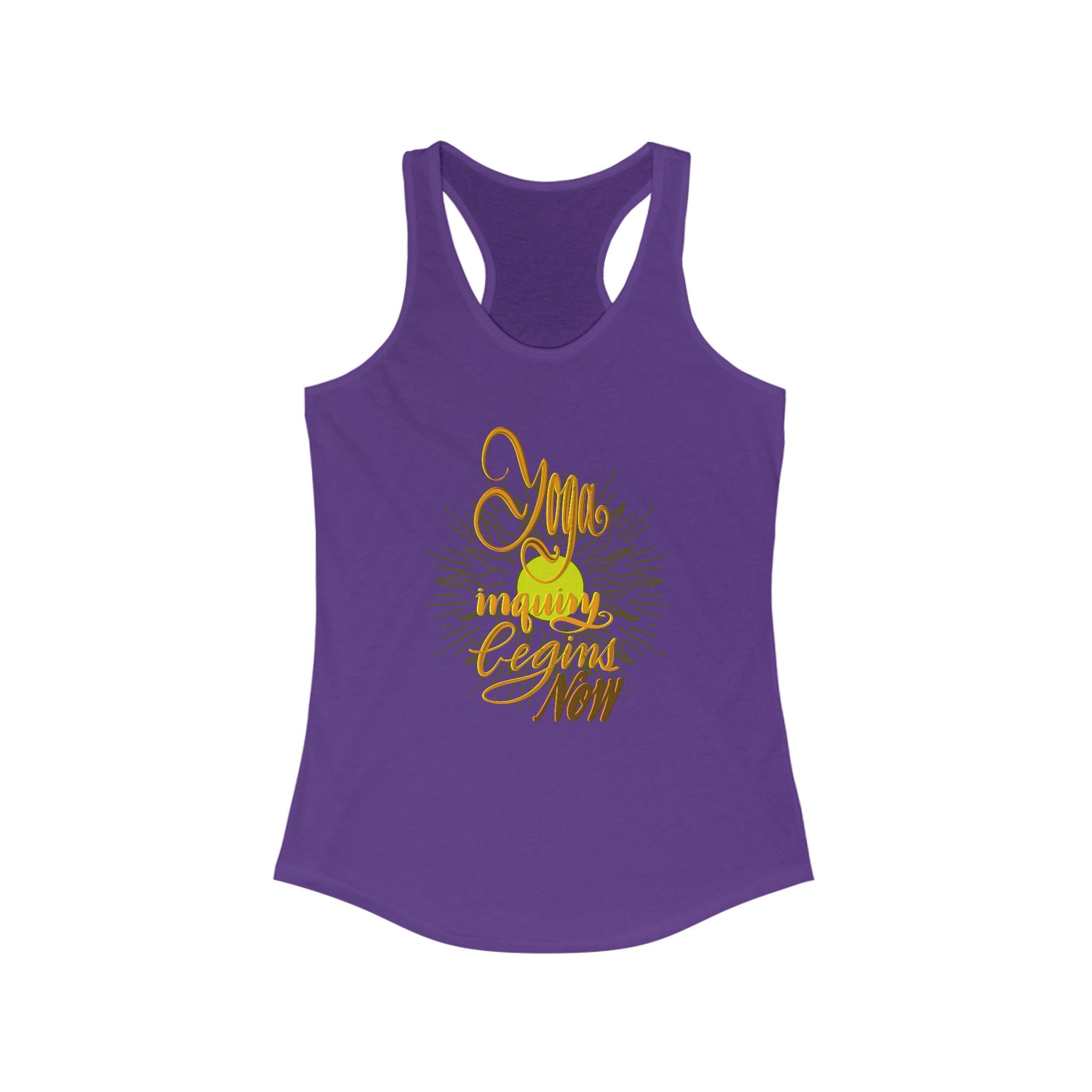 Racerback Tank - Yoga Inquiry Begins Now