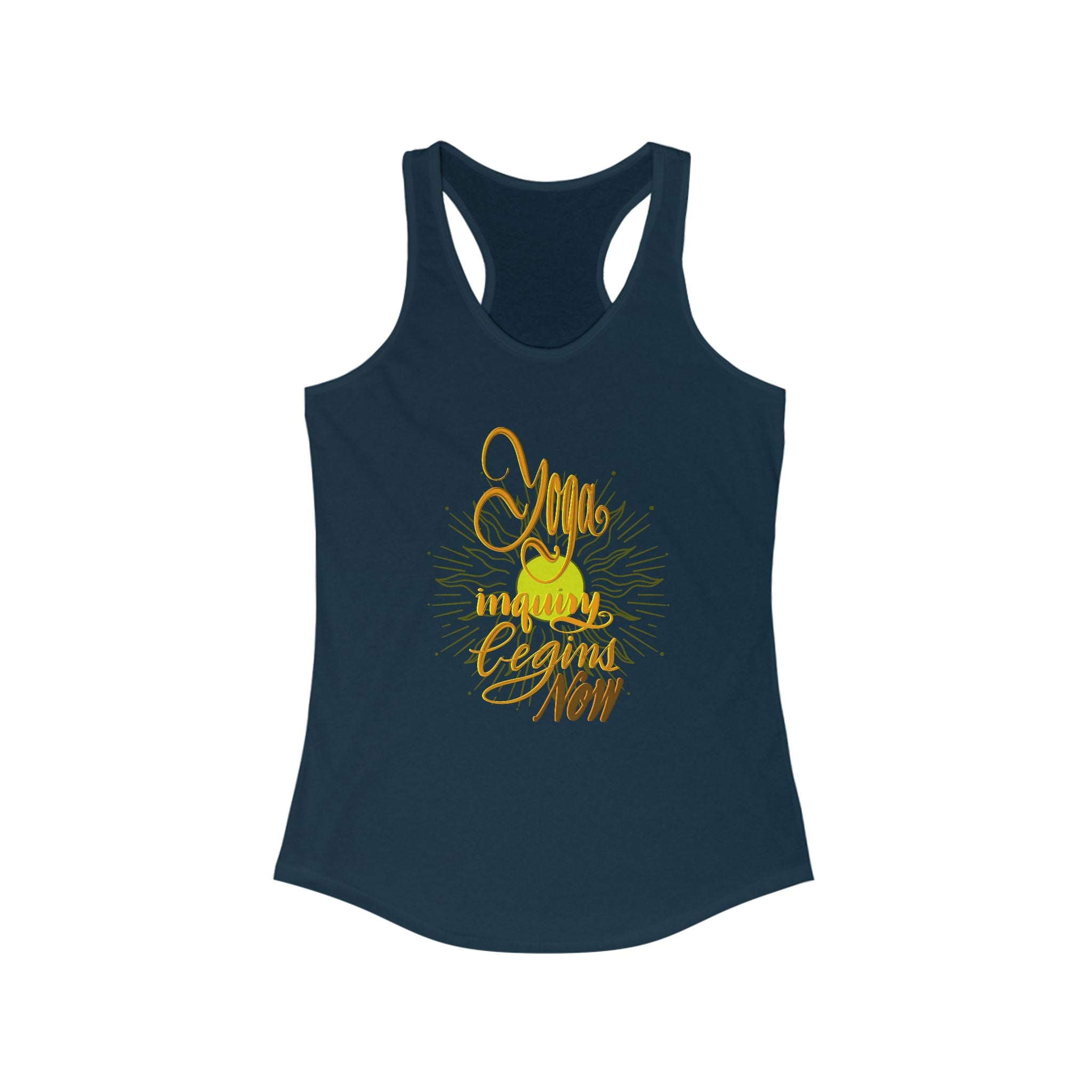 Racerback Tank - Yoga Inquiry Begins Now