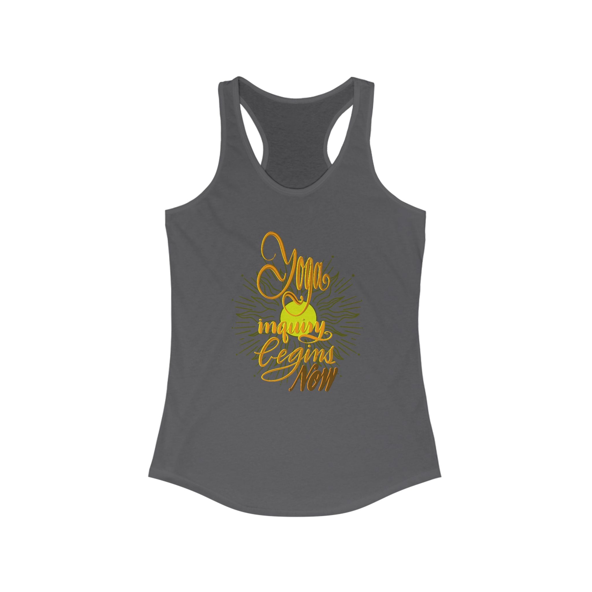 Racerback Tank - Yoga Inquiry Begins Now