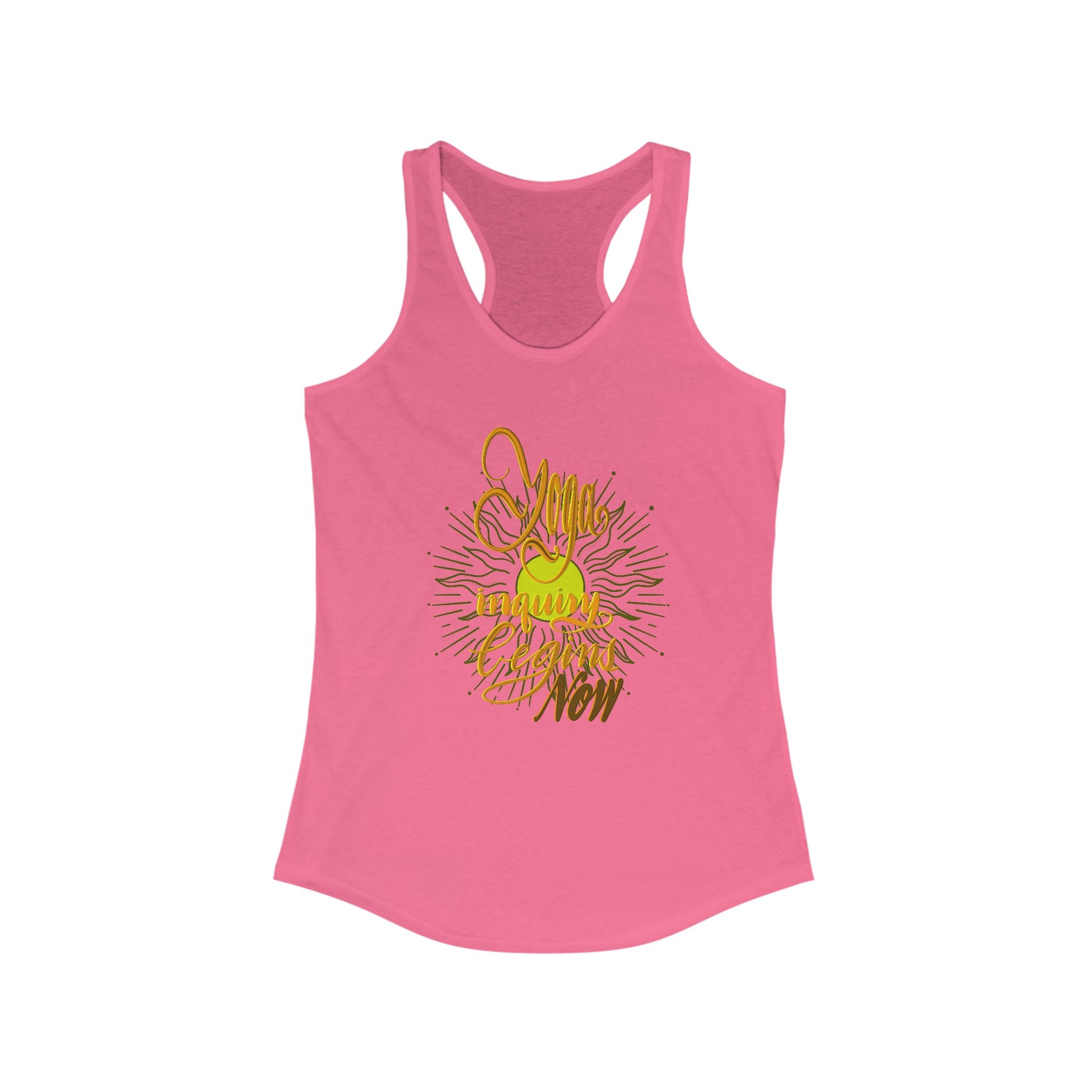Racerback Tank - Yoga Inquiry Begins Now