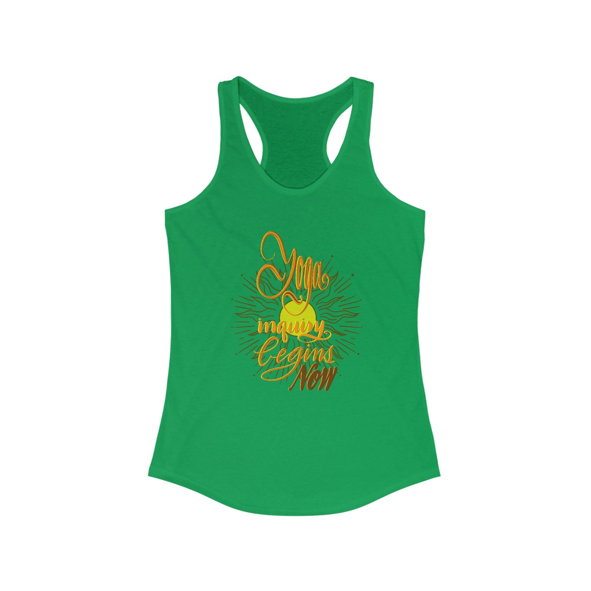 Racerback Tank - Yoga Inquiry Begins Now