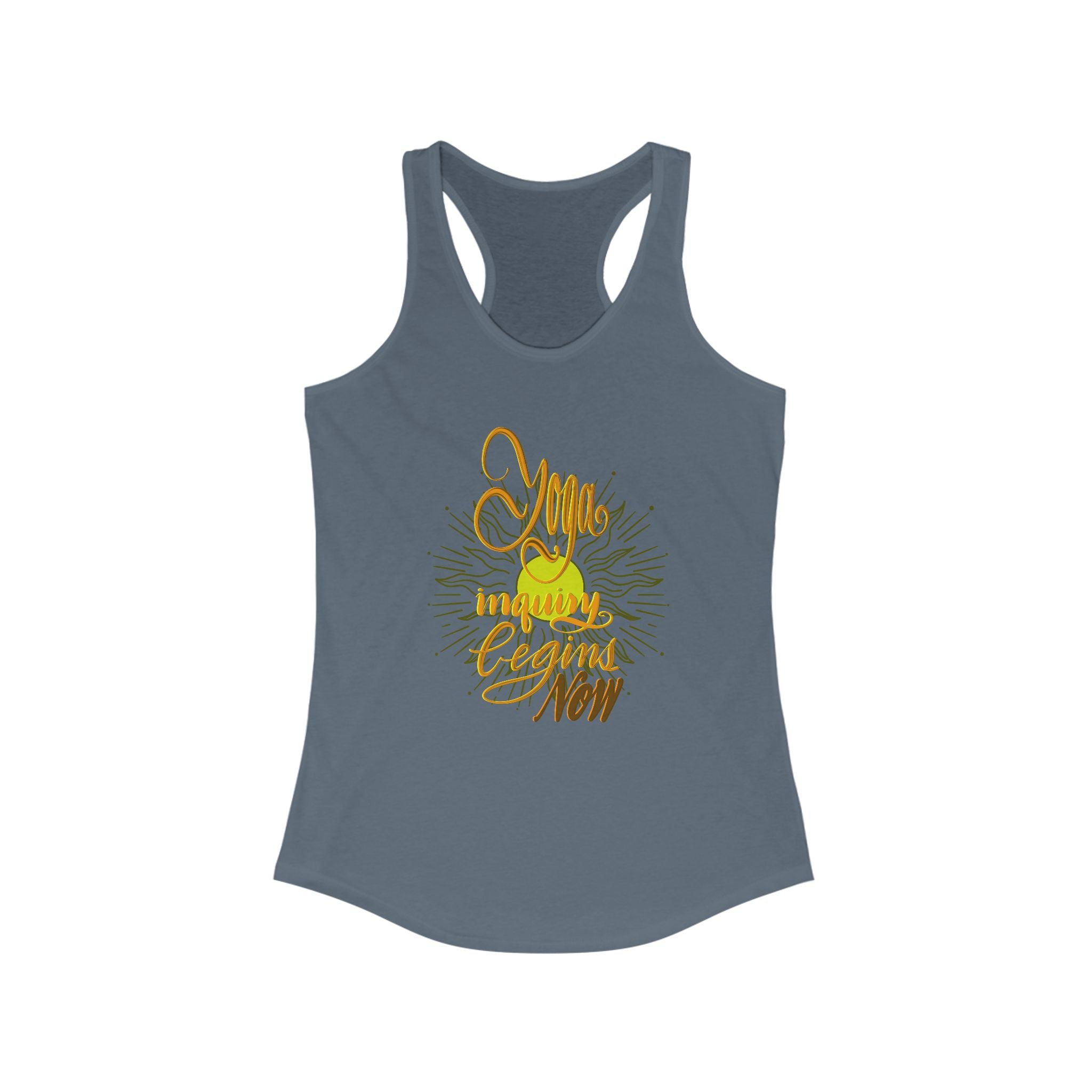 Racerback Tank - Yoga Inquiry Begins Now