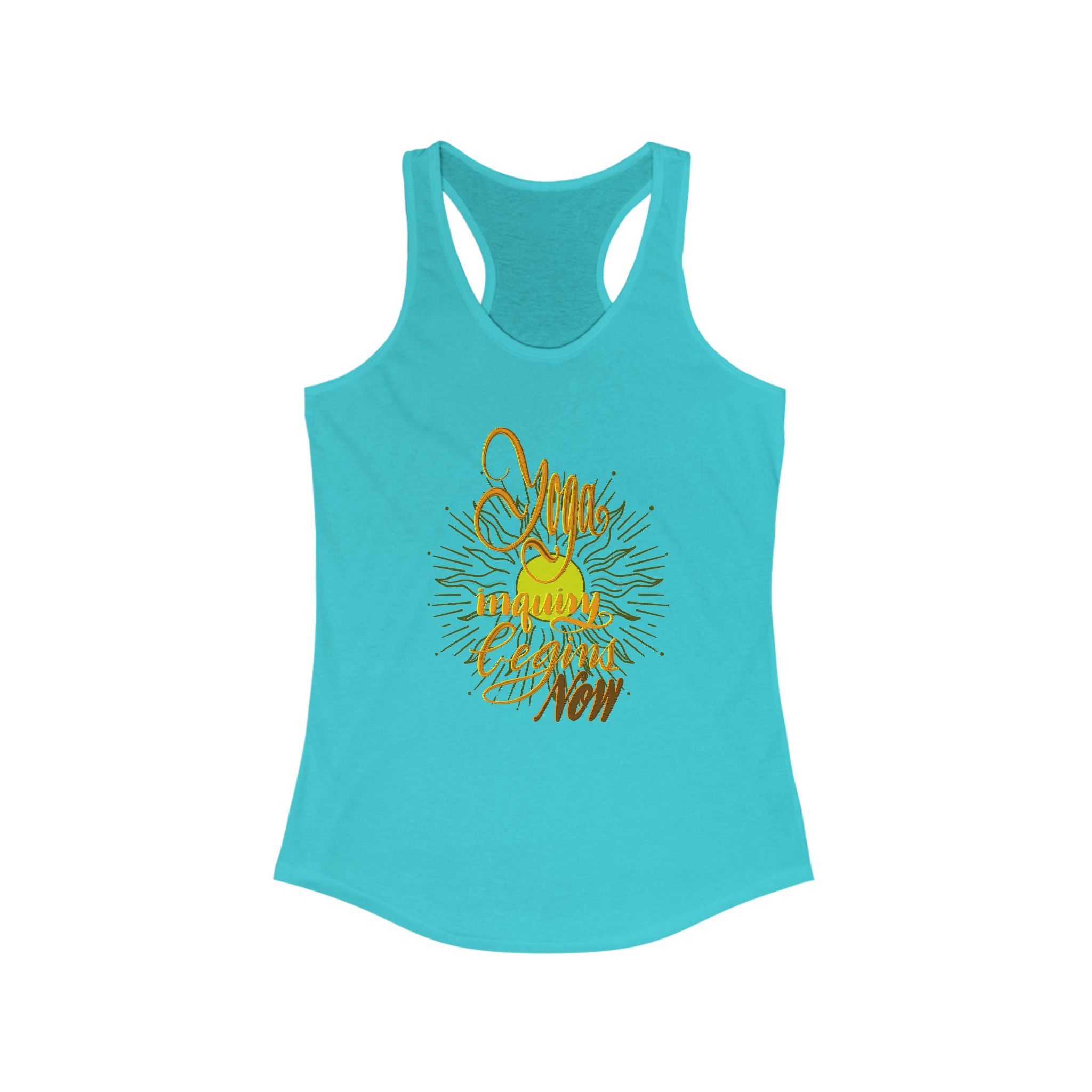 Racerback Tank - Yoga Inquiry Begins Now