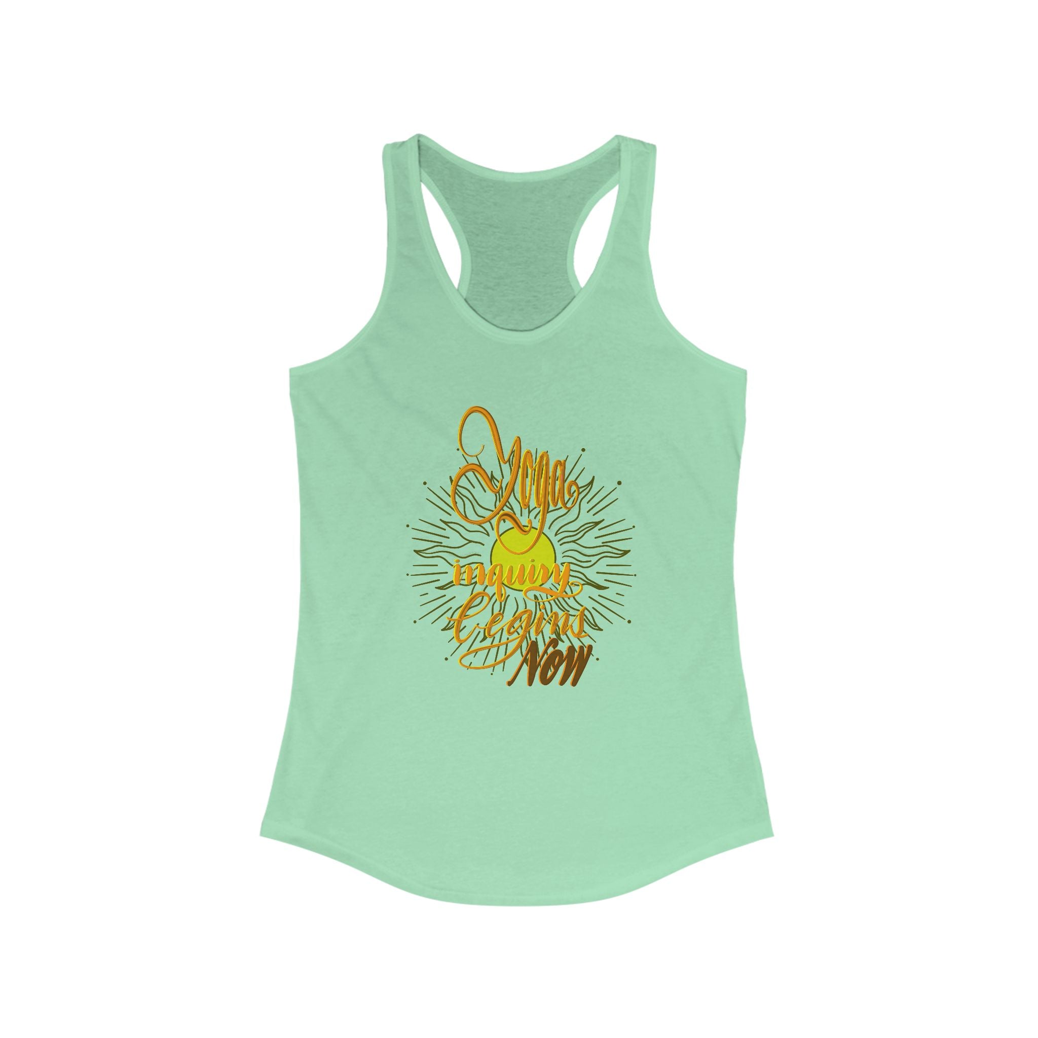 Racerback Tank - Yoga Inquiry Begins Now