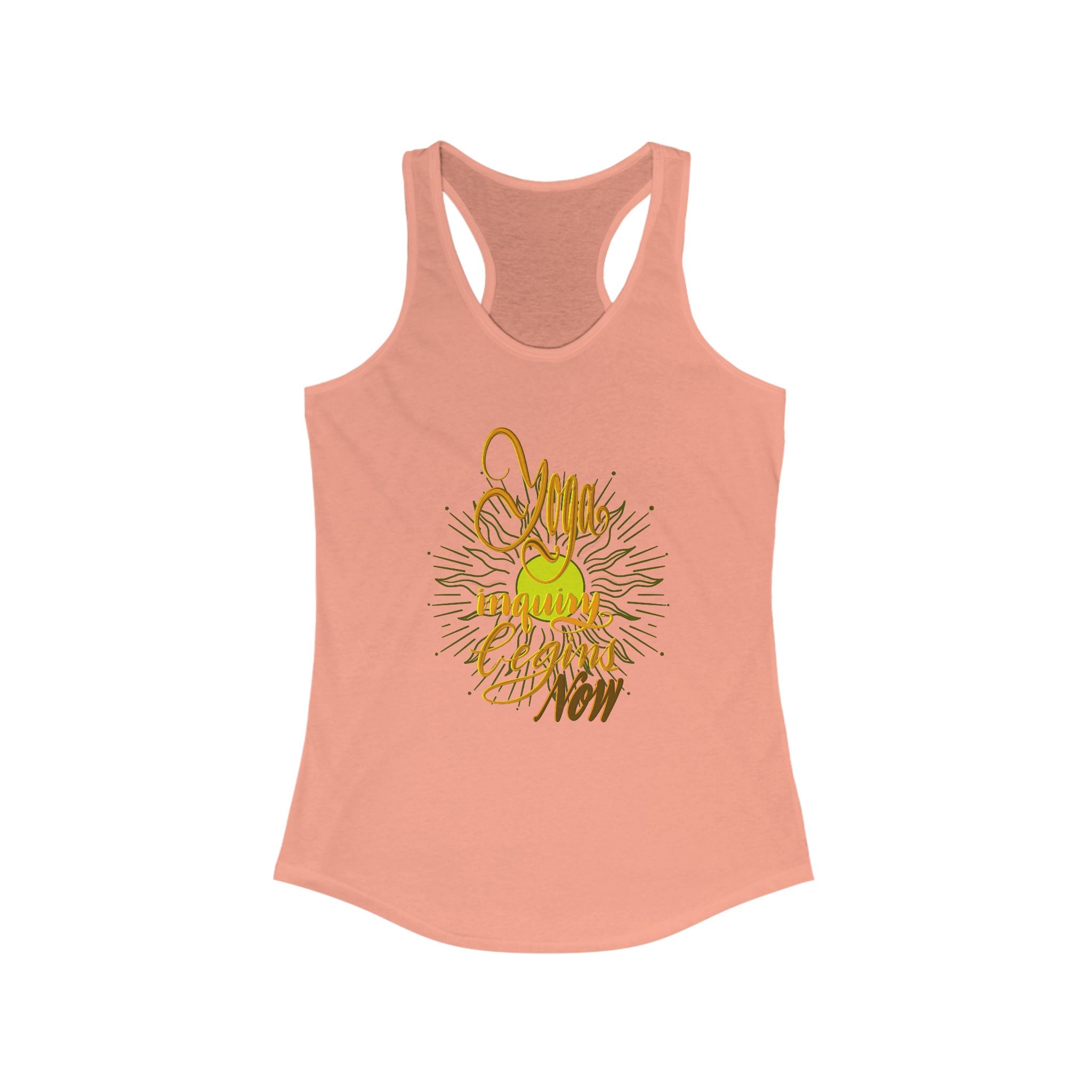 Racerback Tank - Yoga Inquiry Begins Now